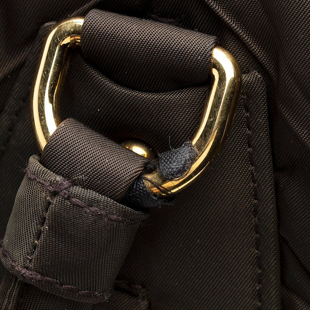 Prada Tessuto Chevron Quilted Tote (SHF-18198)