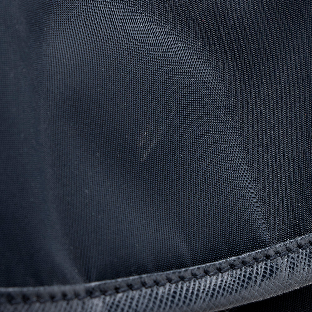 Prada Tessuto Double Pocket Drawstring Backpack (SHF-18895)