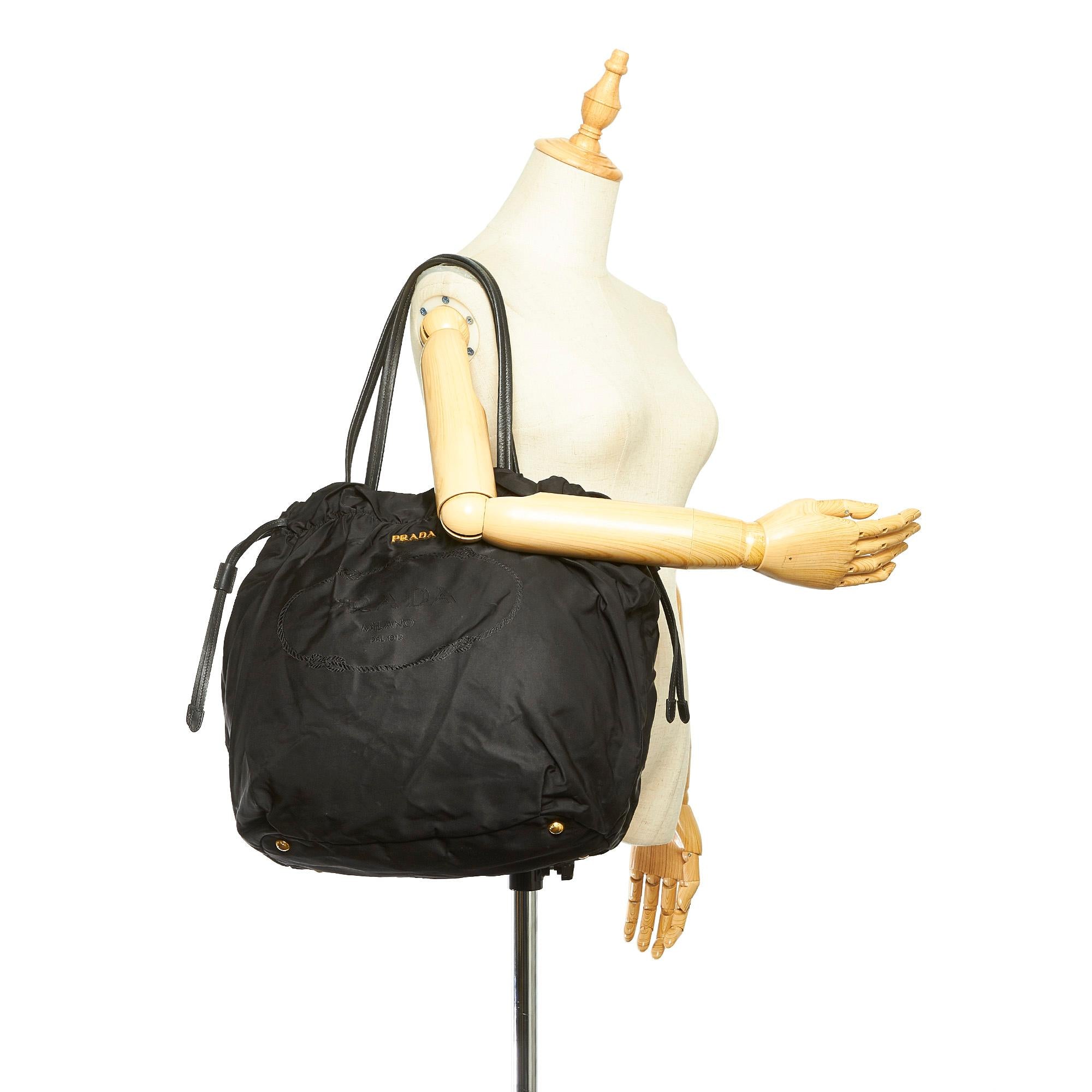 Prada Tessuto Drawstring Handbag (SHG-31540)