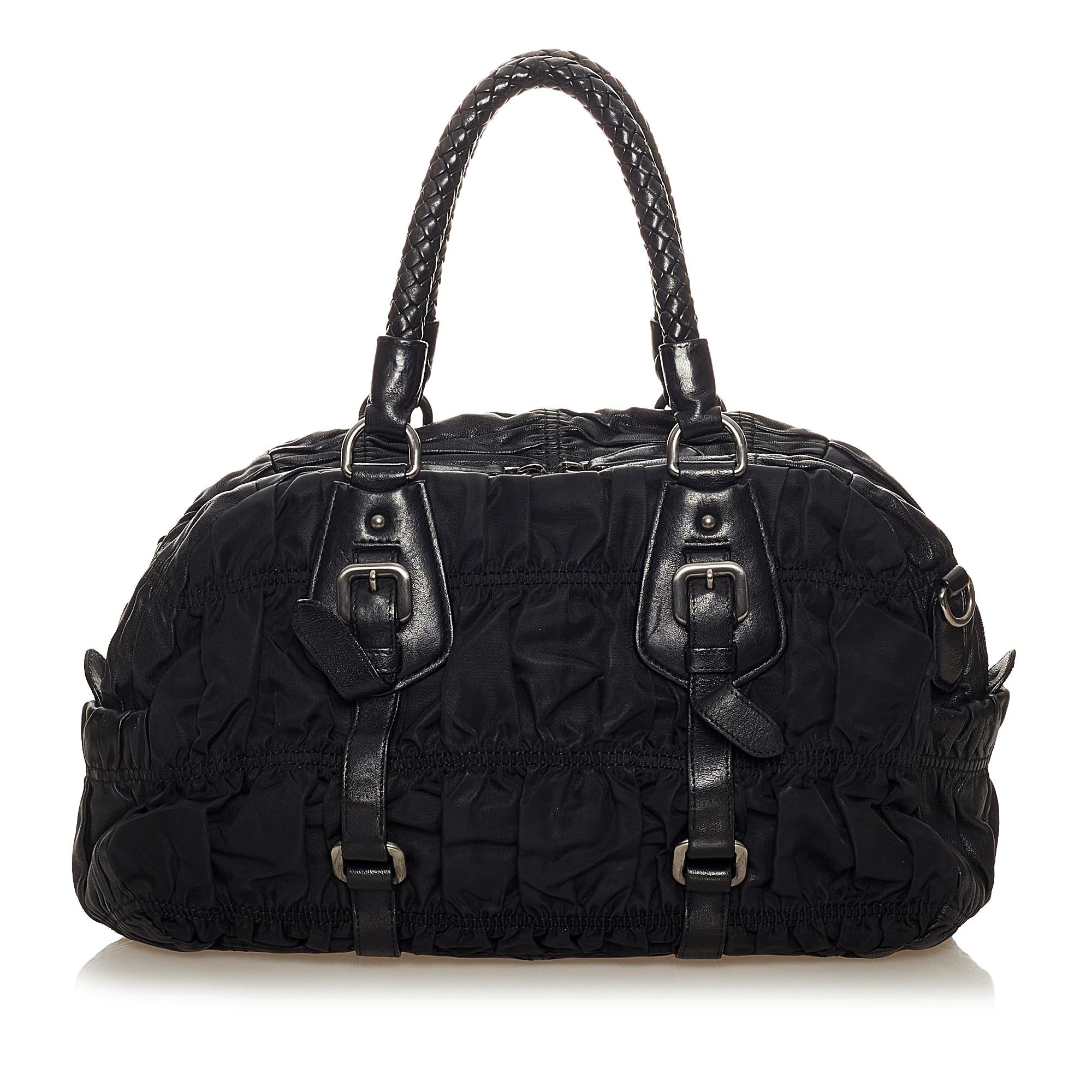 Prada Tessuto Gaufre Satchel (SHG-27158)