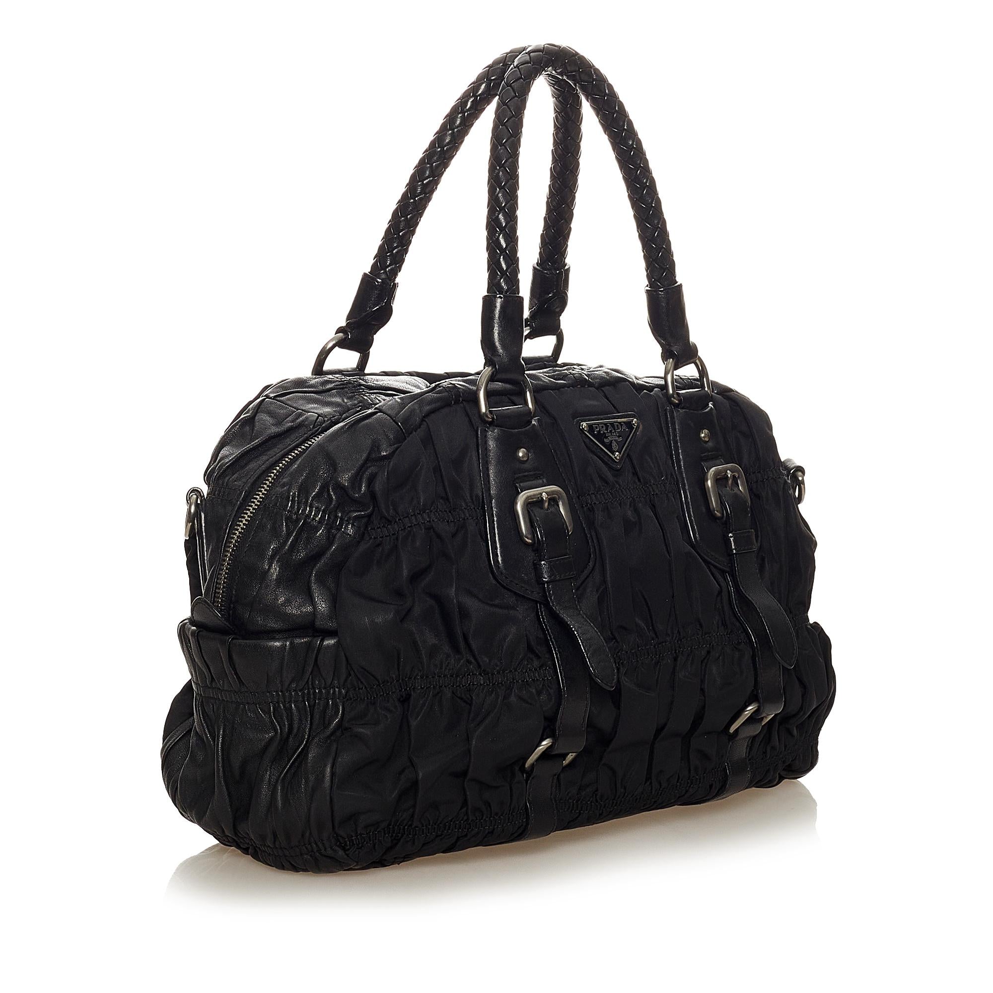 Prada Tessuto Gaufre Satchel (SHG-27158)