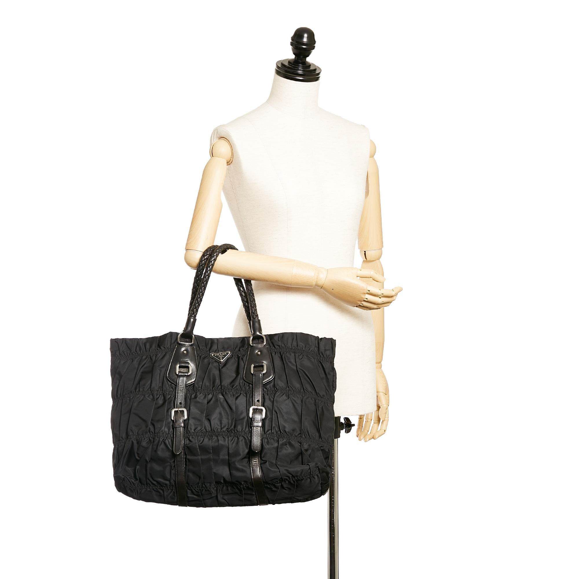 Prada Tessuto Gaufre Tote Bag (SHG-27743)