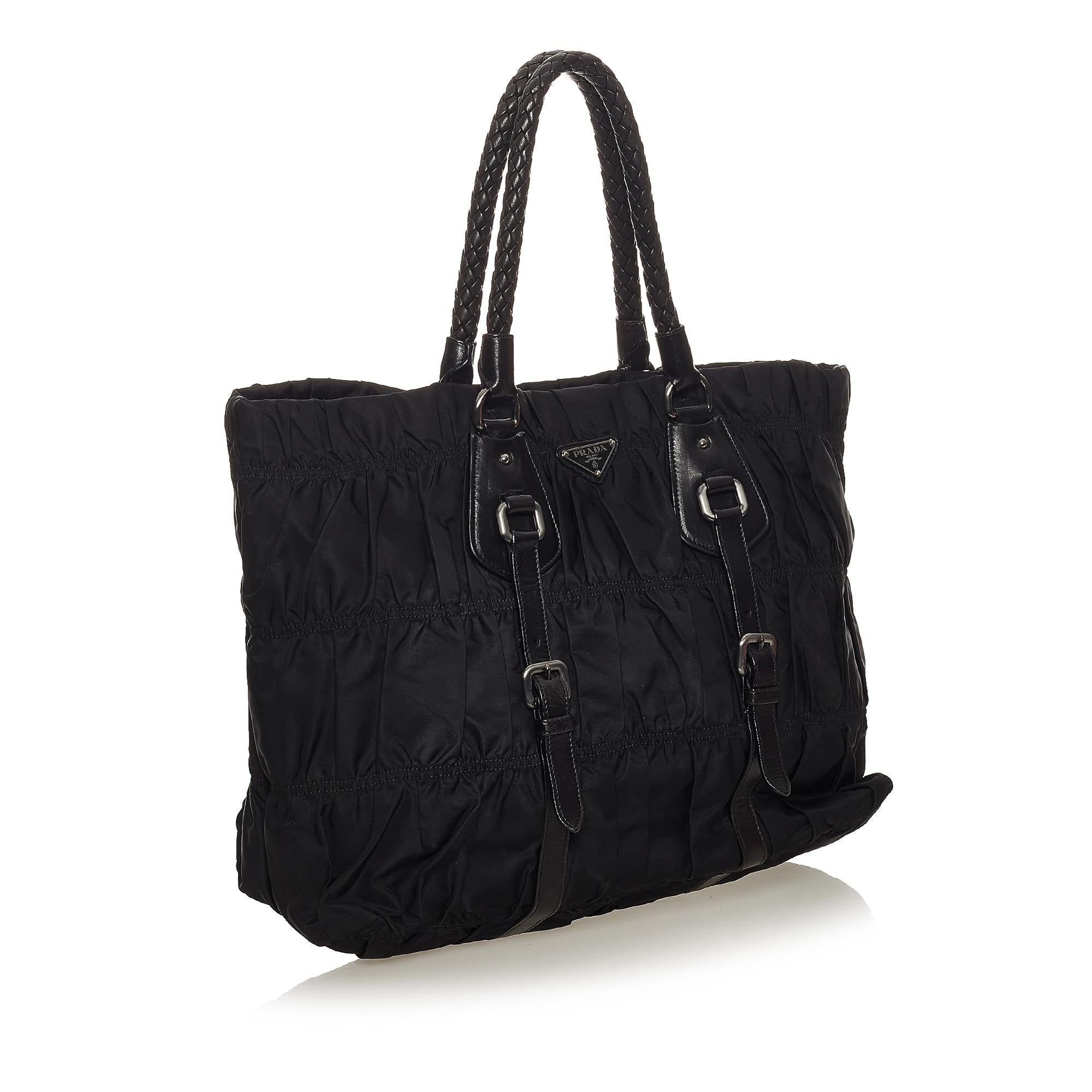 Prada Tessuto Gaufre Tote Bag (SHG-27743)