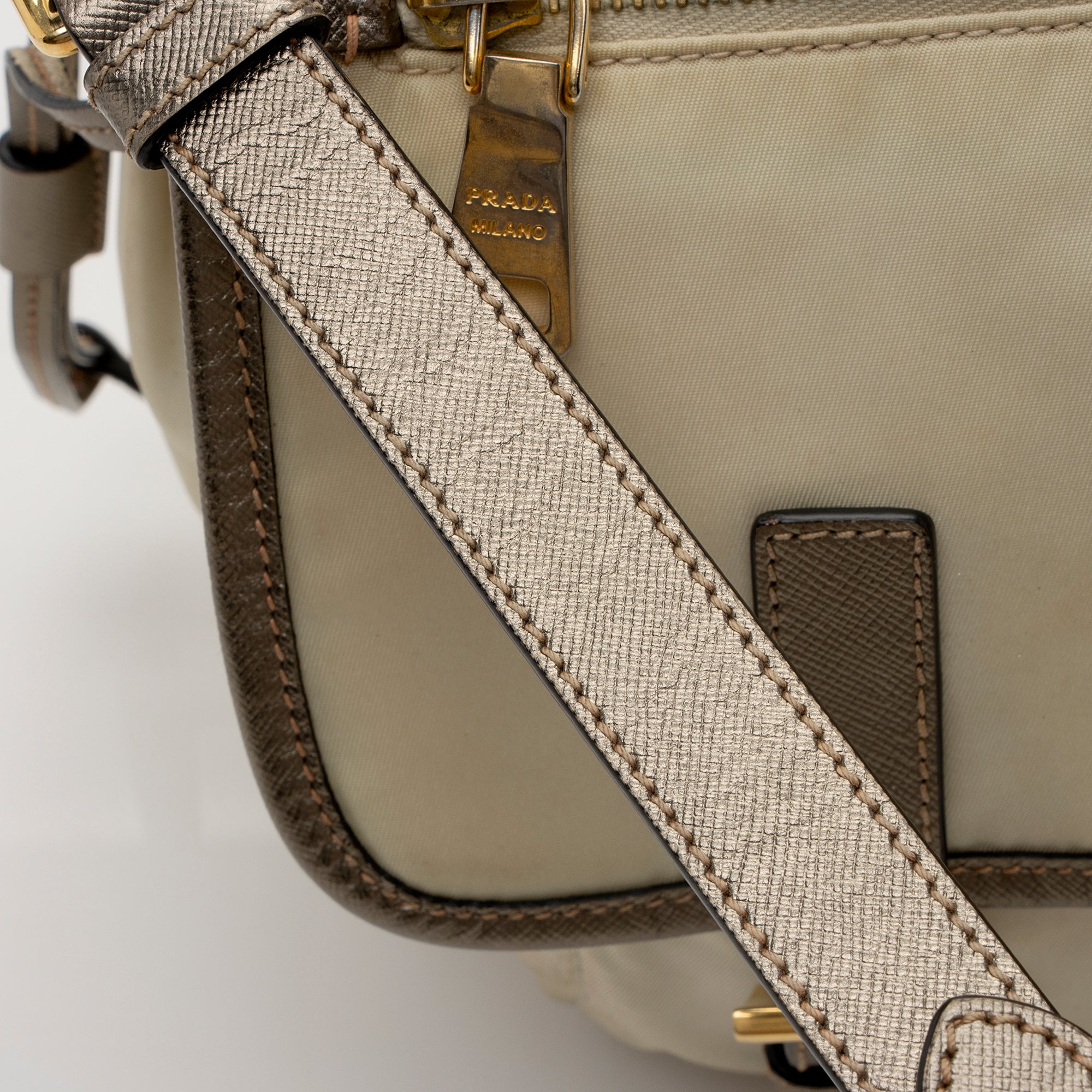 Prada Tessuto Saffiano Messenger Bag (SHF-22207)