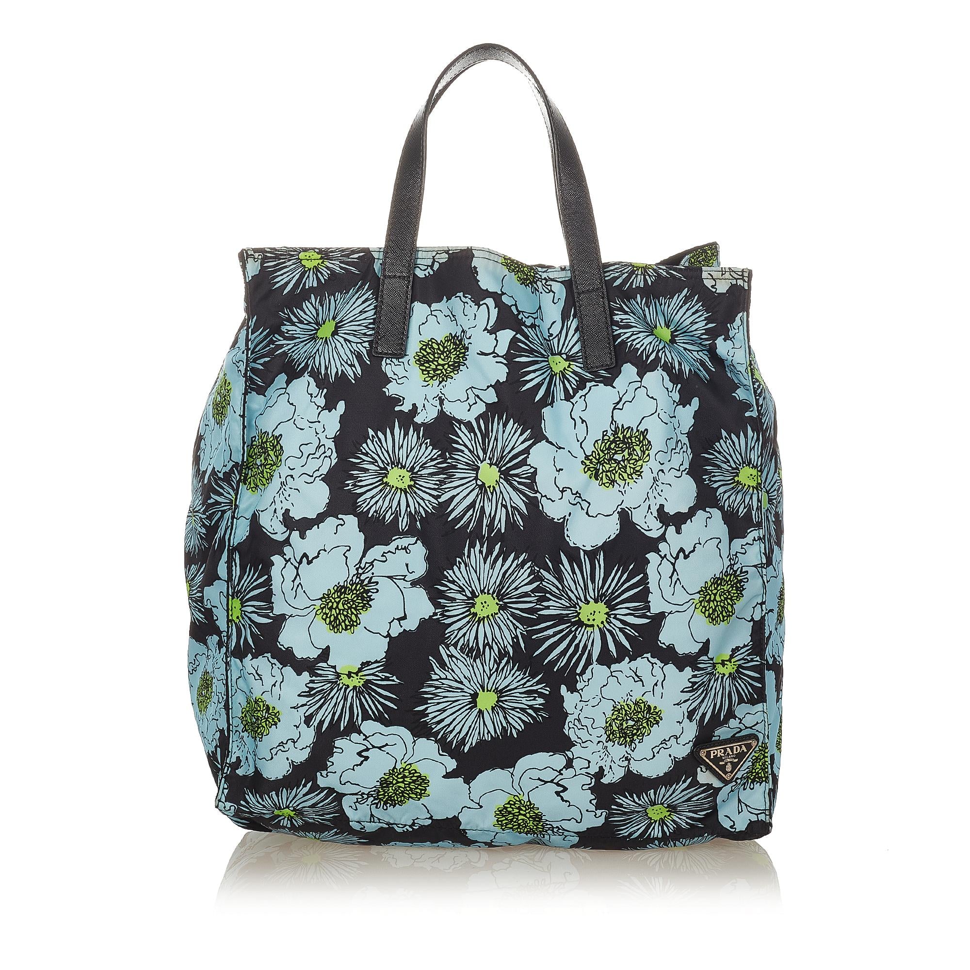 Prada Tessuto Stampato Nylon Tote Bag (SHG-26119)