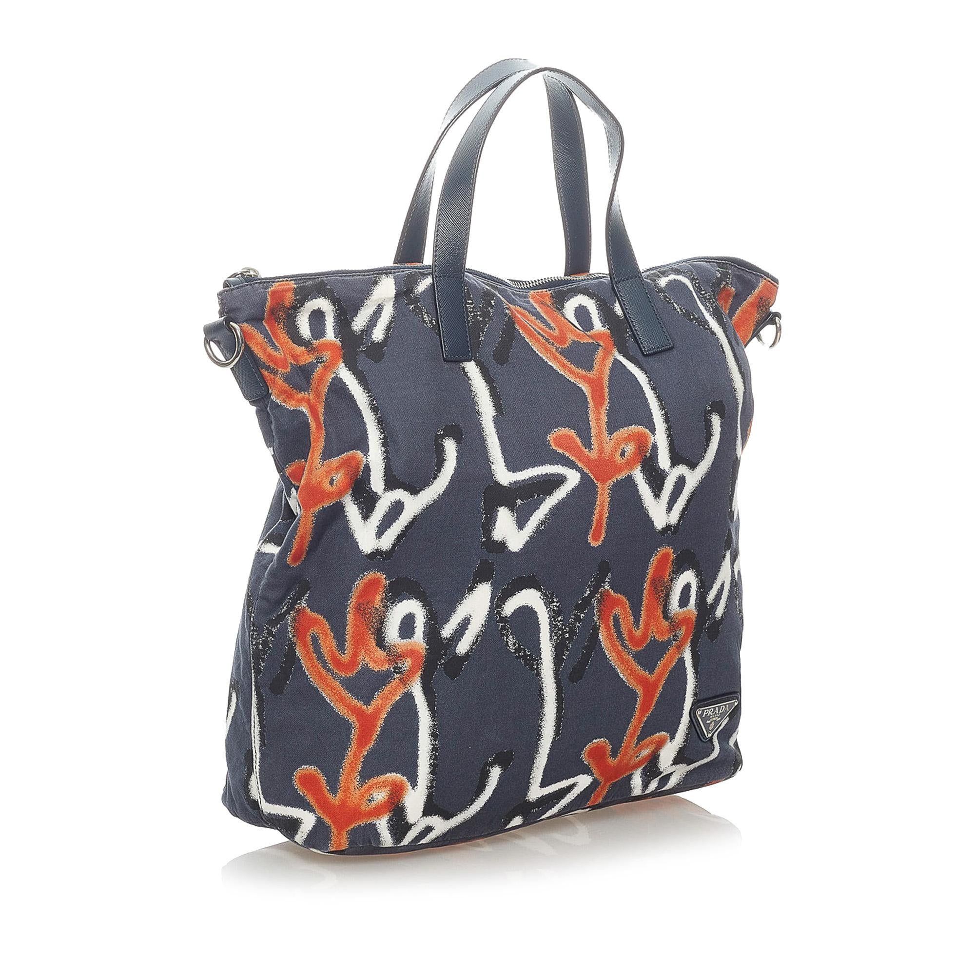 Prada Tessuto Stampato Satchel (SHG-32731)