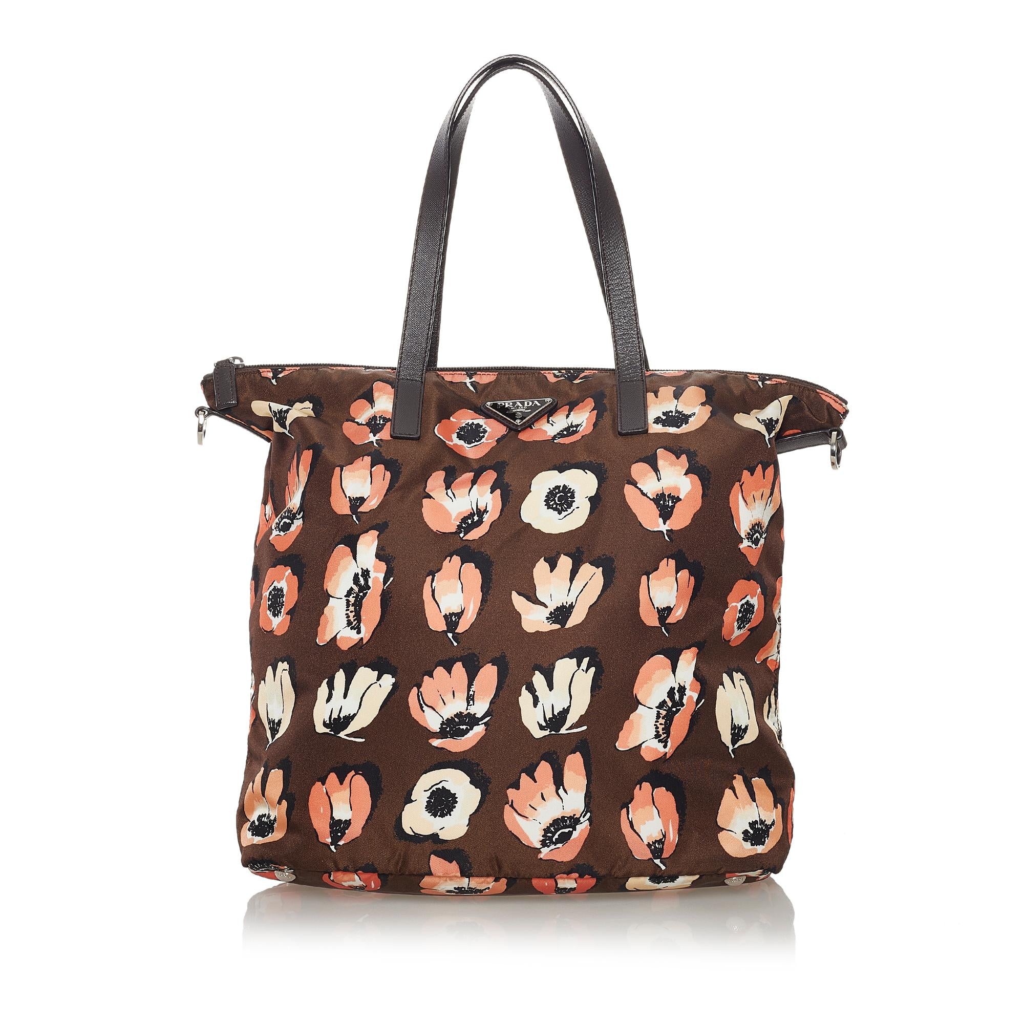 Prada Tessuto Stampato Satchel (SHG-33704)
