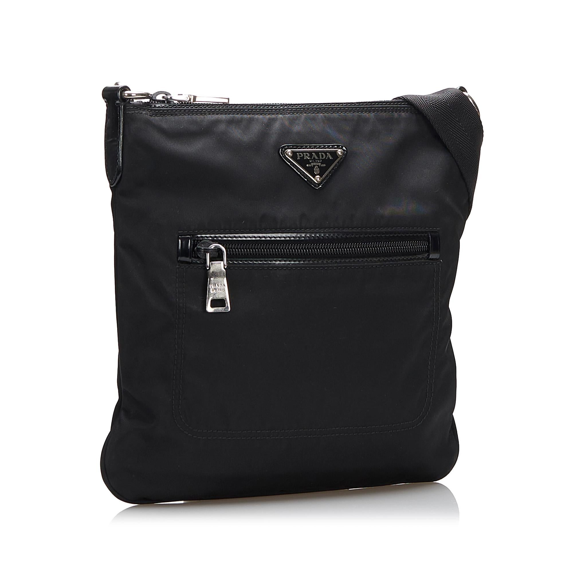 Prada Tessuto Zip Pocket Crossbody (SHG-Od9sRB)