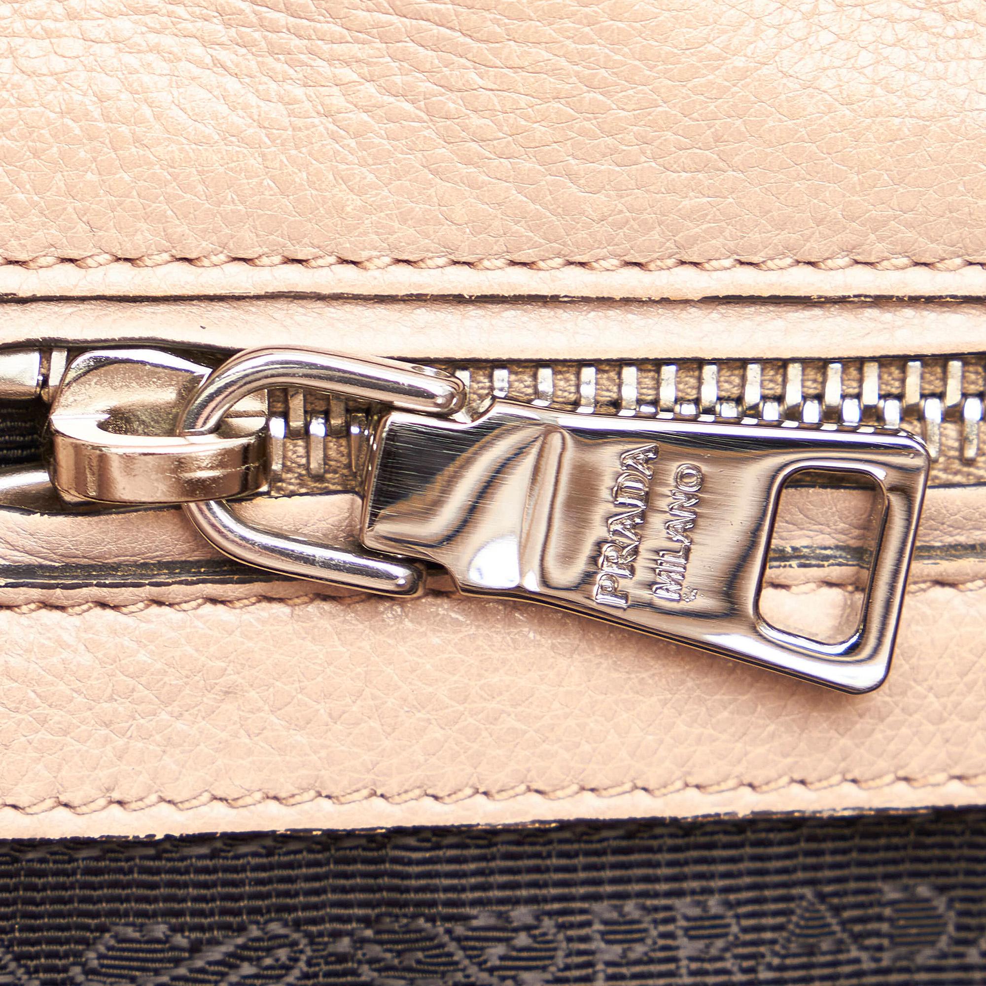 Prada Twin Pocket Leather Handbag (SHG-29256)