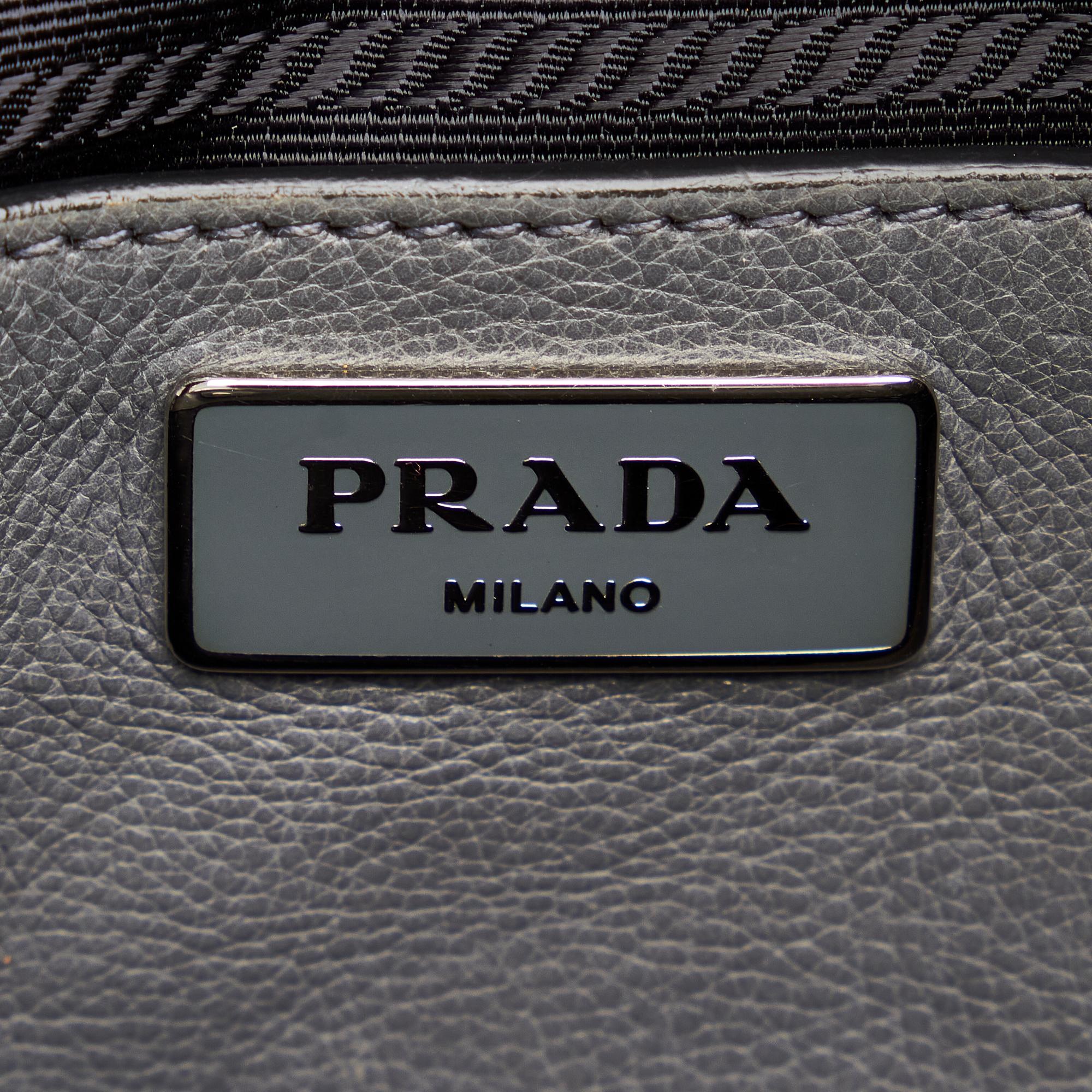 Prada Twin Pocket Leather Satchel (SHG-23322)