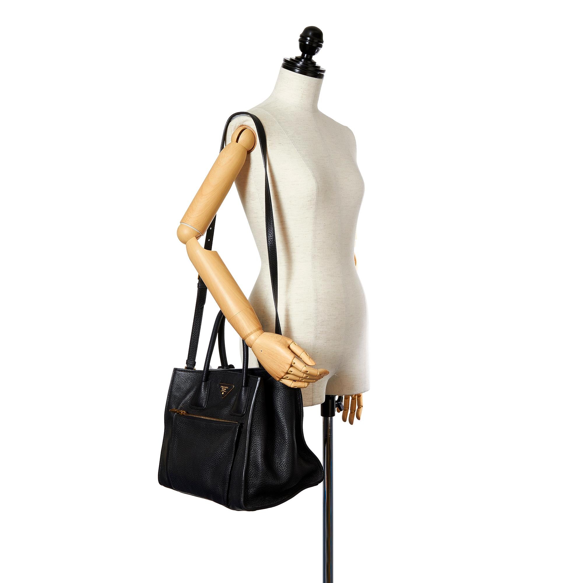 Prada Twin Pocket Leather Satchel (SHG-24744)