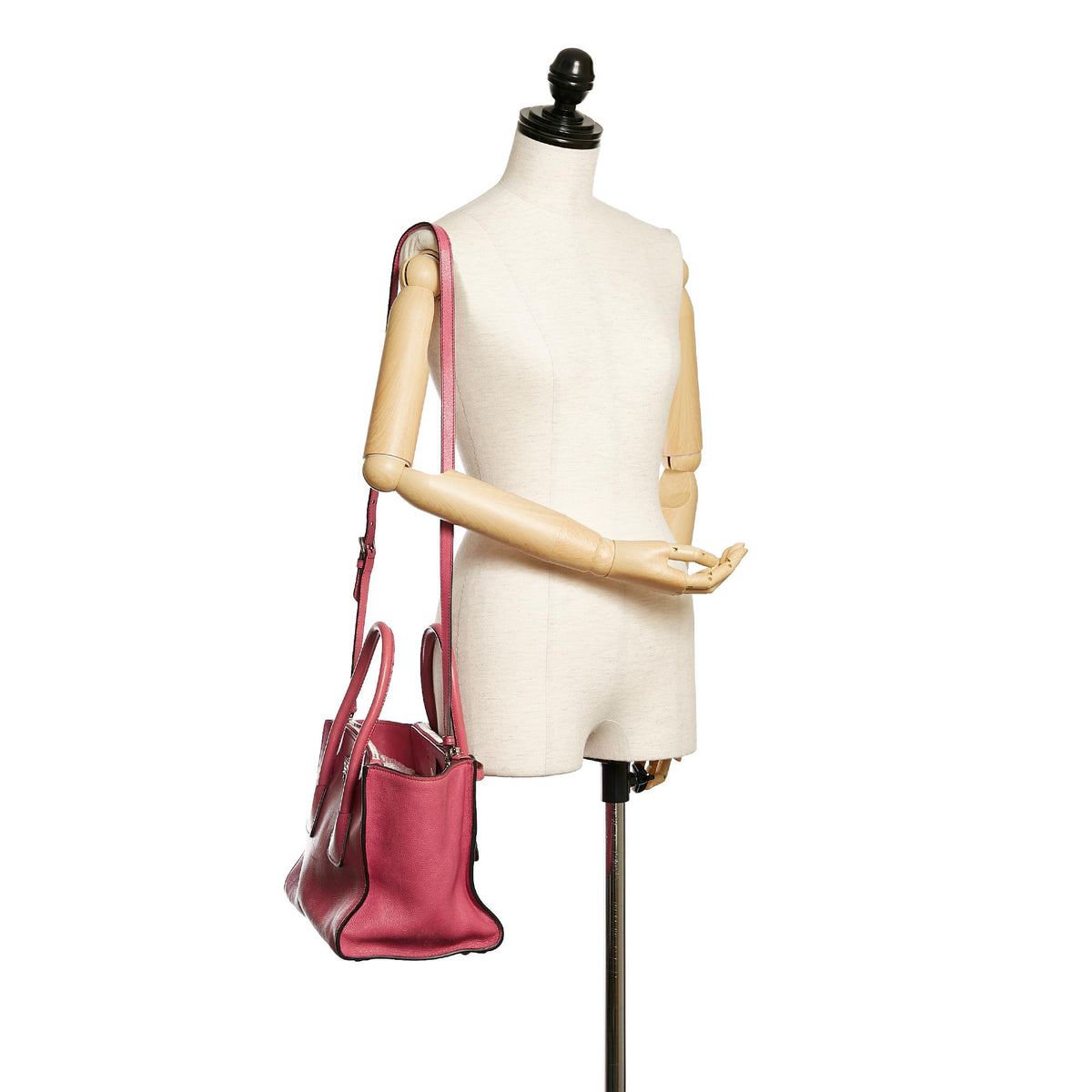 Prada Twin Pocket Leather Satchel (SHG-28484)