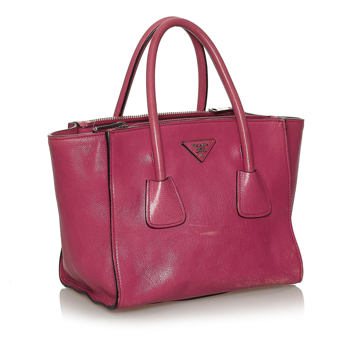 Prada Twin Pocket Leather Satchel (SHG-28484)