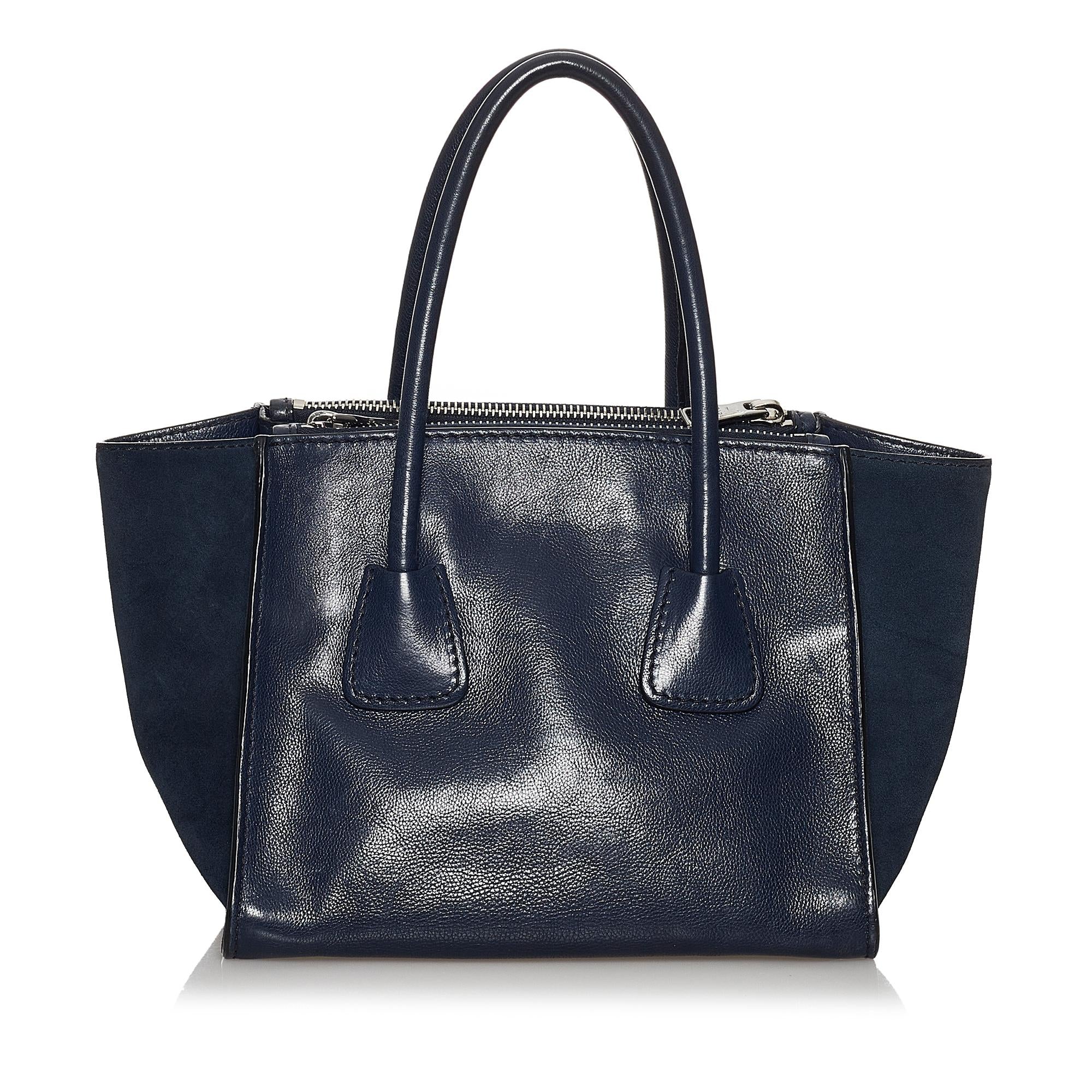 Prada Twin Pocket Leather Satchel (SHG-29609)