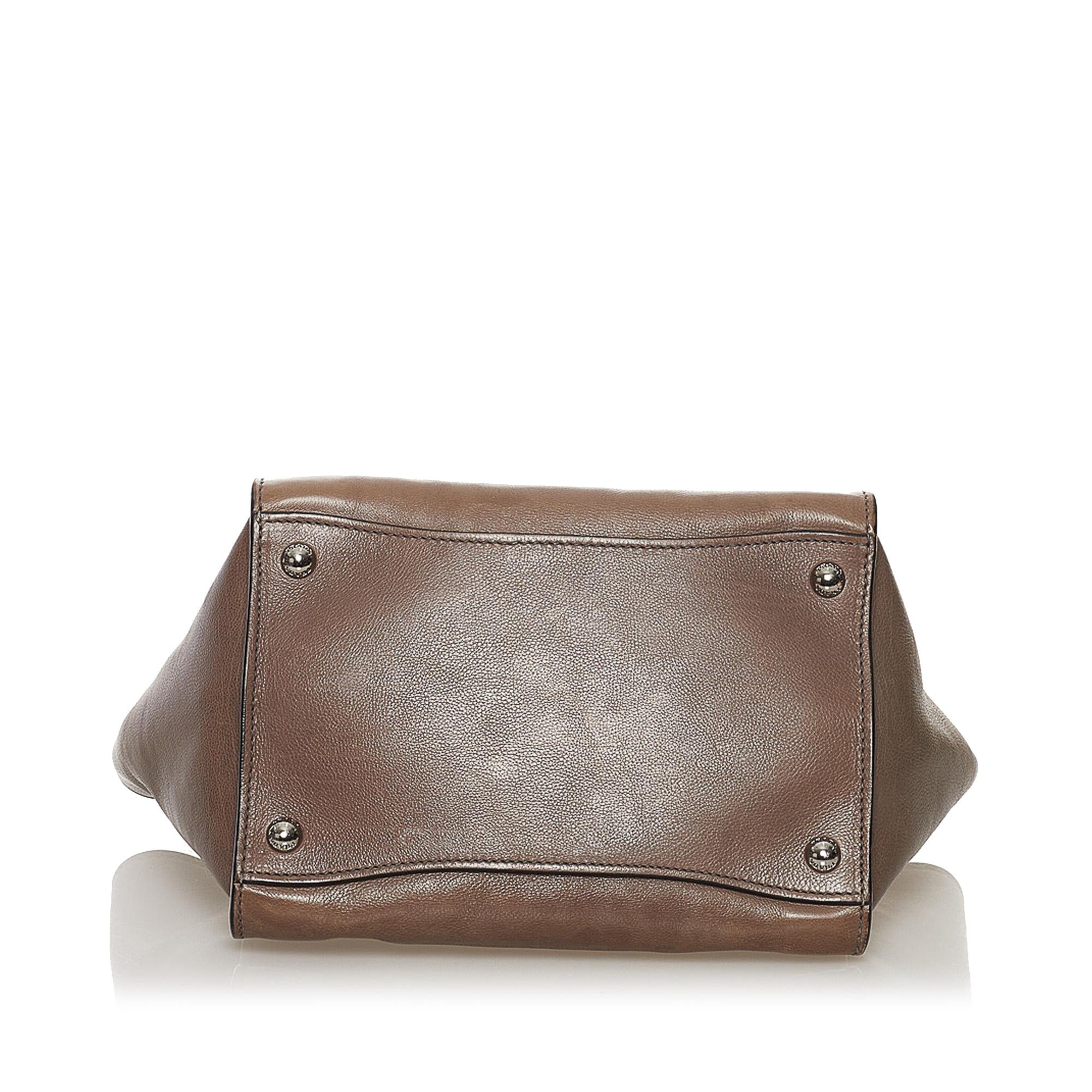 Prada Twin Pocket Leather Satchel (SHG-32802)