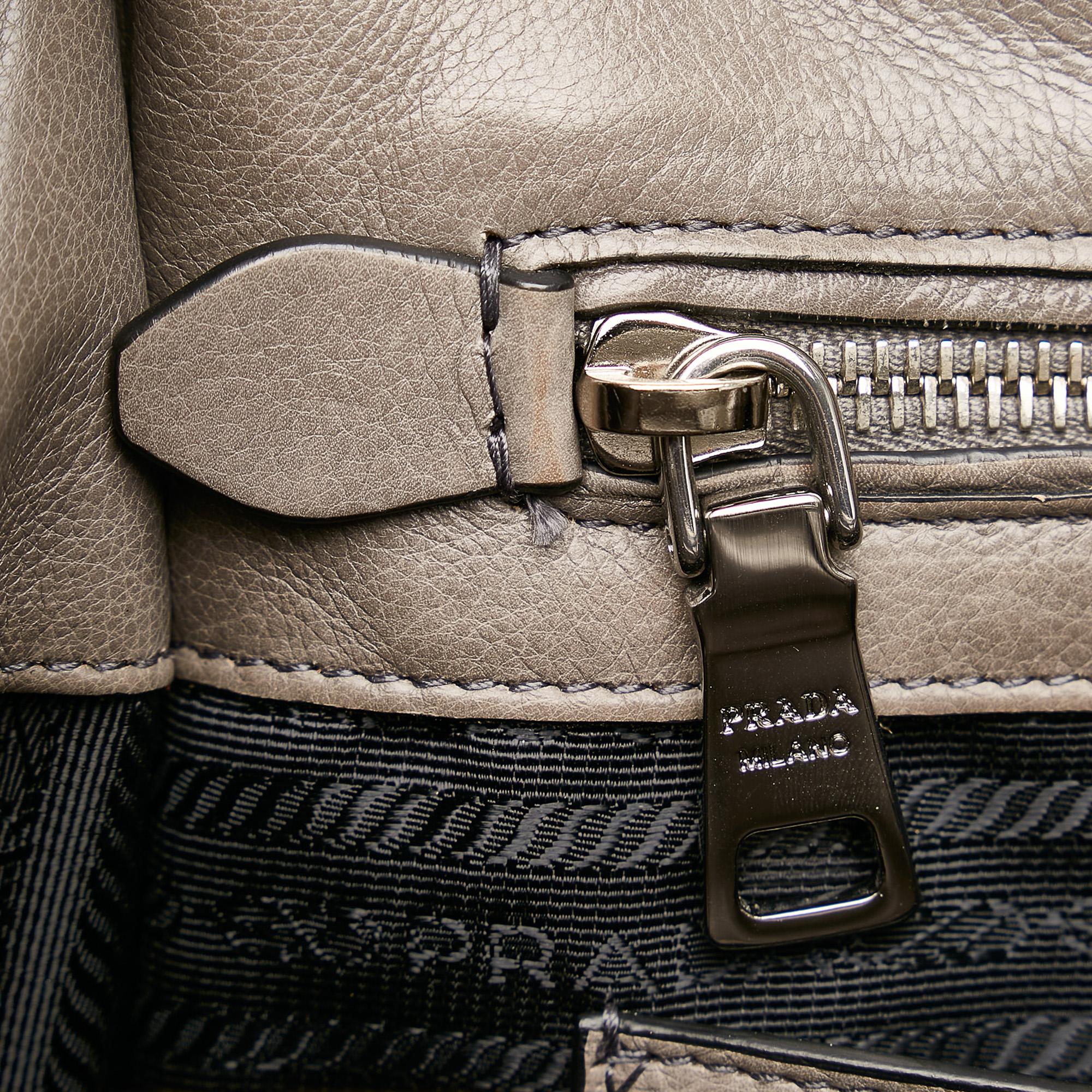 Prada Twin Pocket Leather Satchel (SHG-32802)