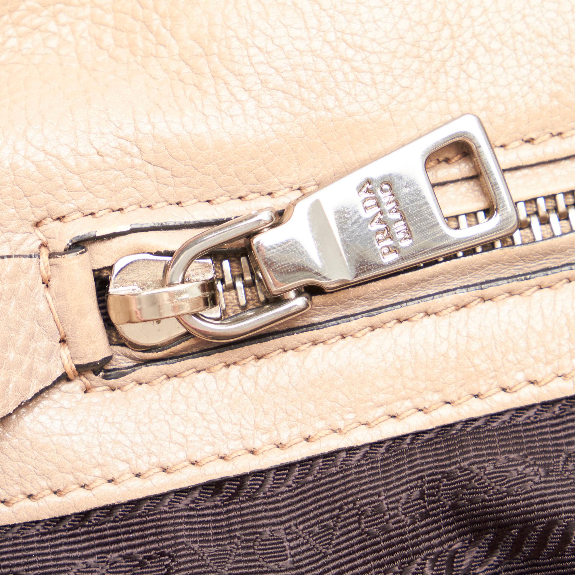 Prada Twin Pocket Leather Satchel (SHG-33124)