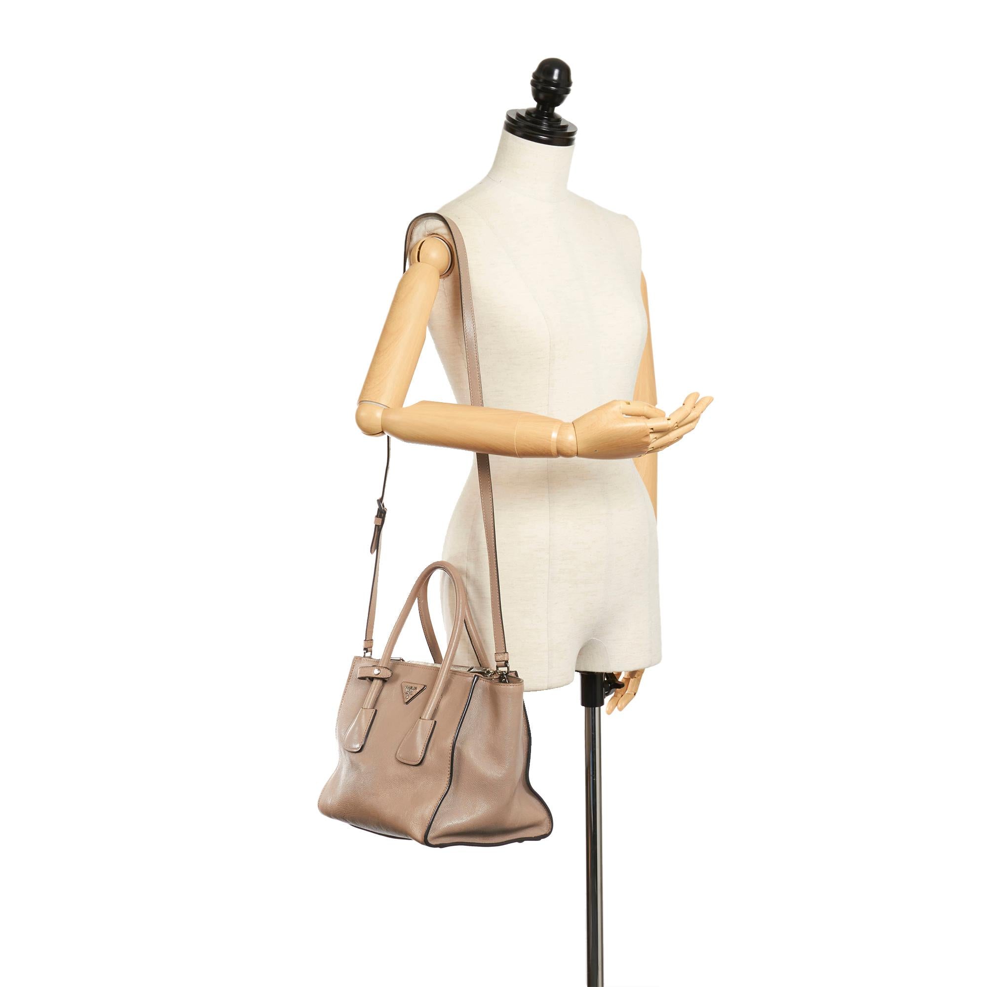 Prada Twin Pocket Leather Satchel (SHG-33124)
