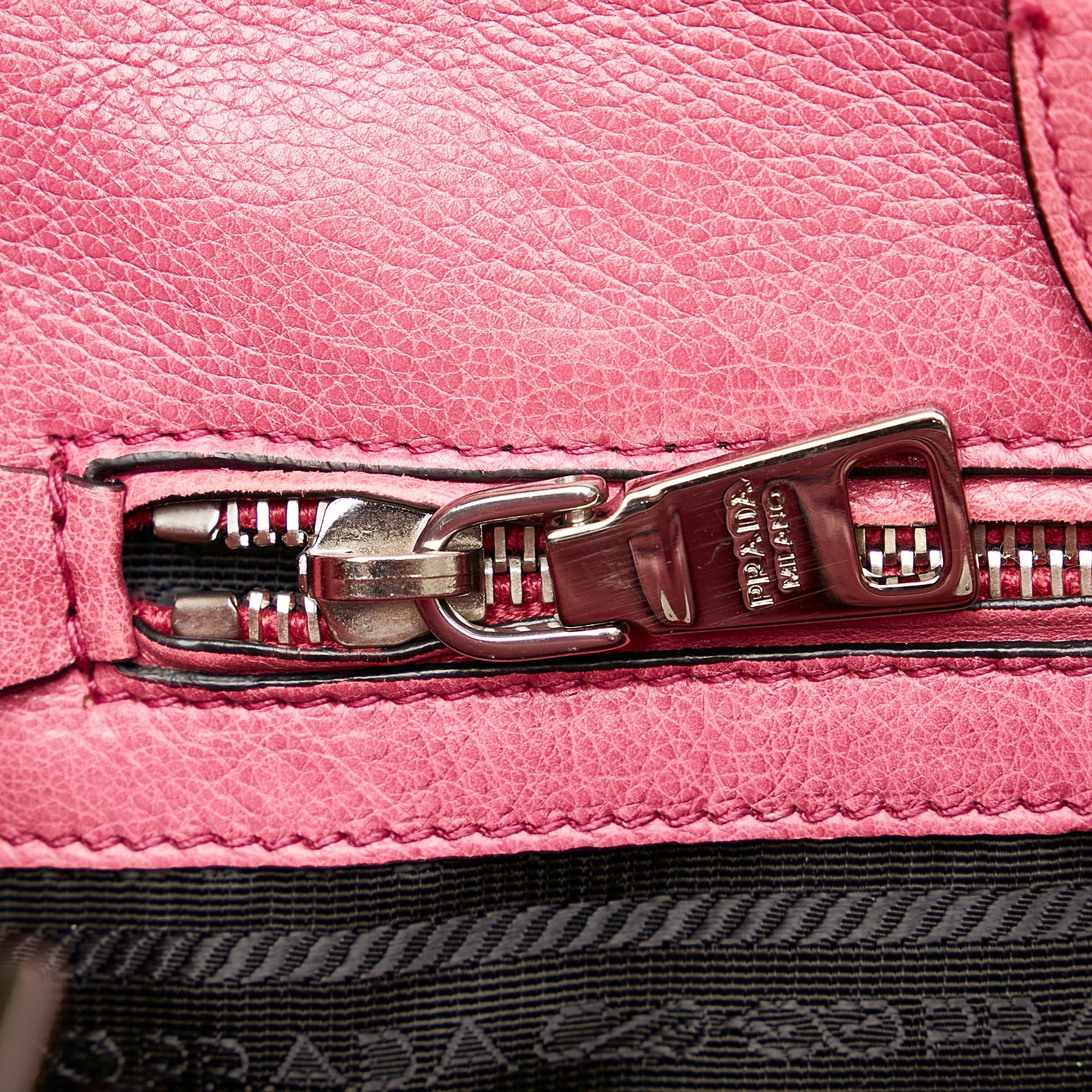 Prada Twin Pocket Leather Satchel (SHG-33976)