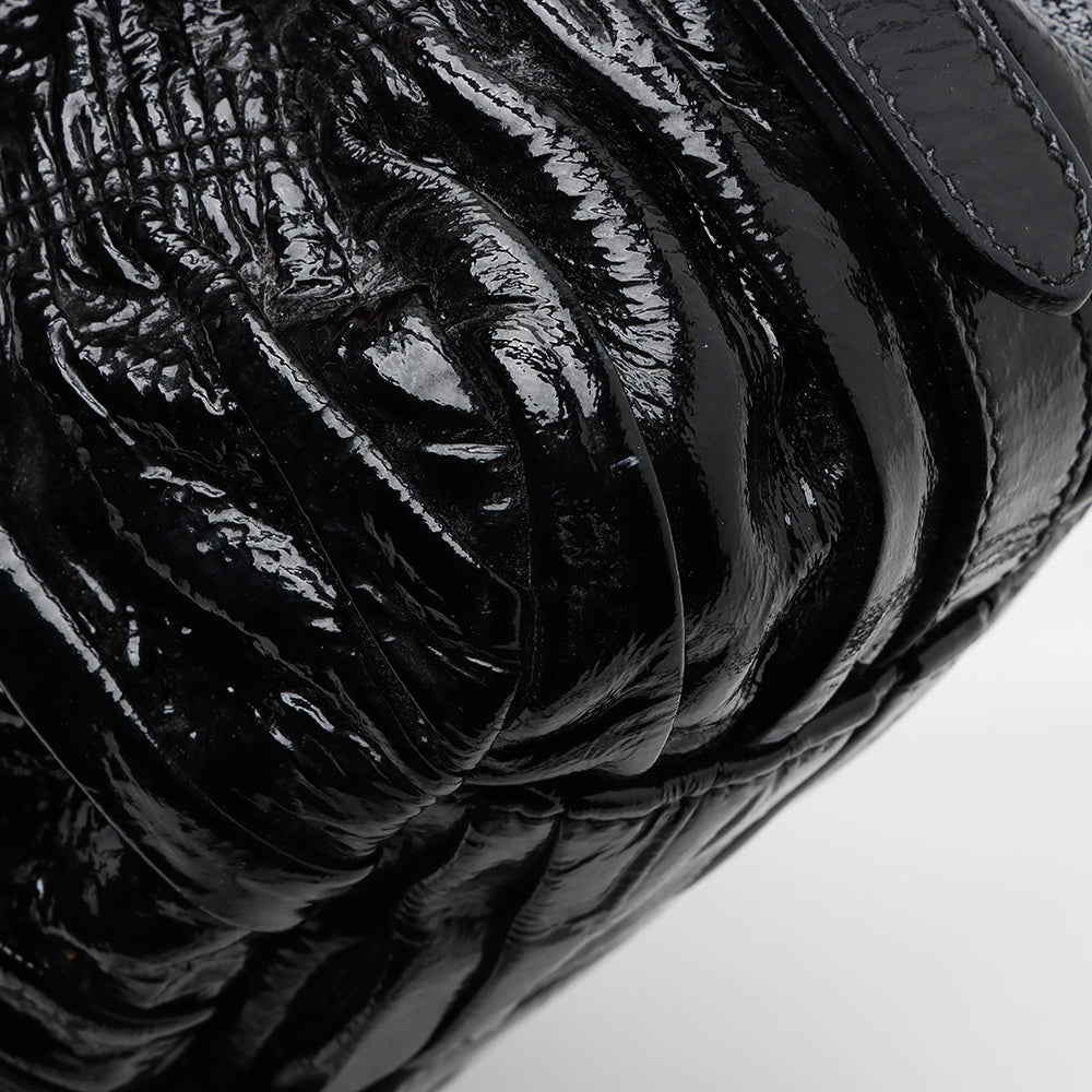 Prada Vernice Gaufre Satchel - FINAL SALE (SHF-13188)