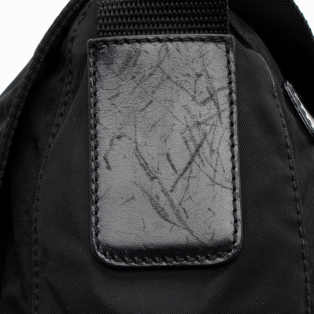 Prada Vintage Tessuto Buckle Messenger Bag (SHF-17211)