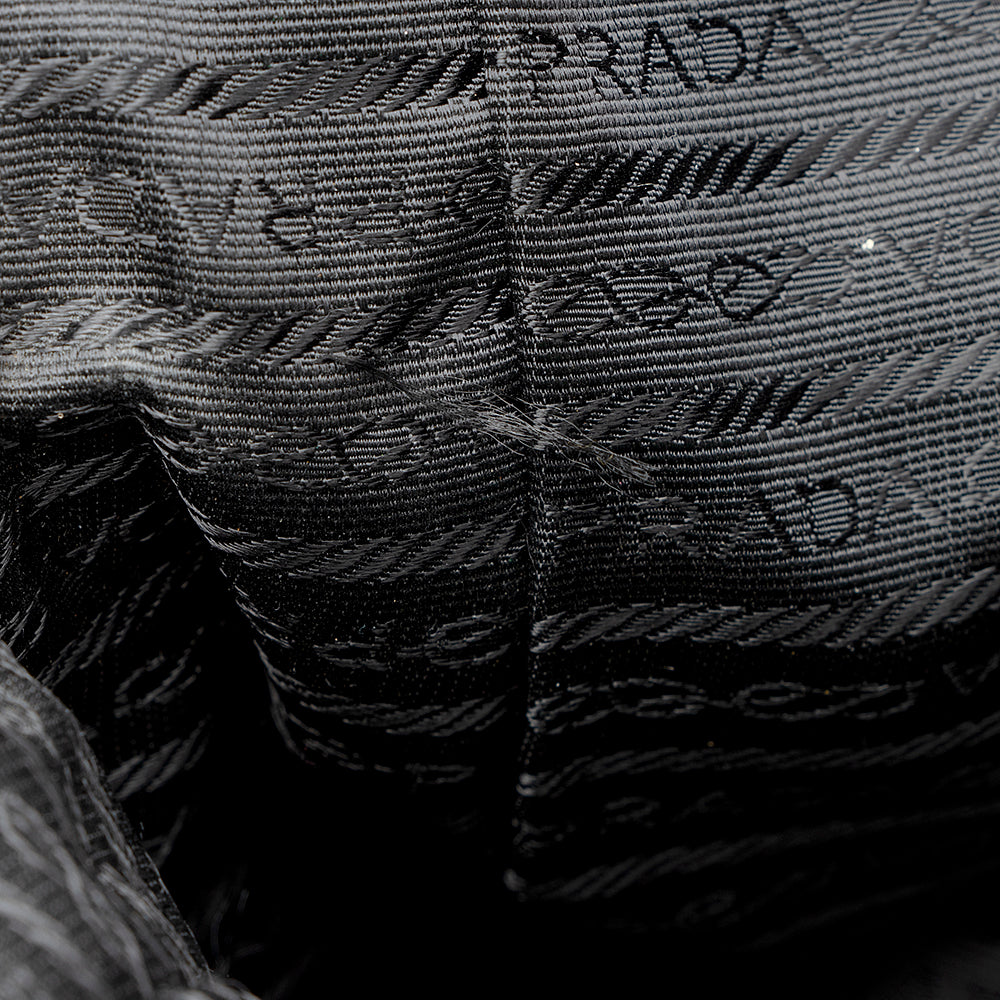 Prada Vintage Tessuto Zip Satchel (SHF-18039)