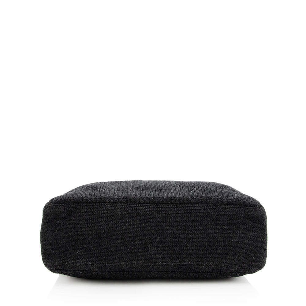 Prada Vintage Wool Tote (SHF-19253)