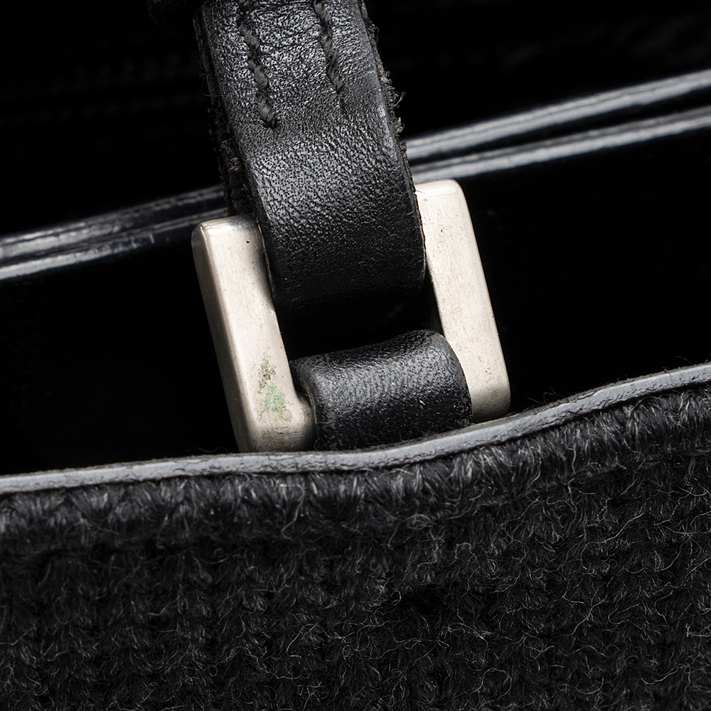 Prada Vintage Wool Tote (SHF-19253)