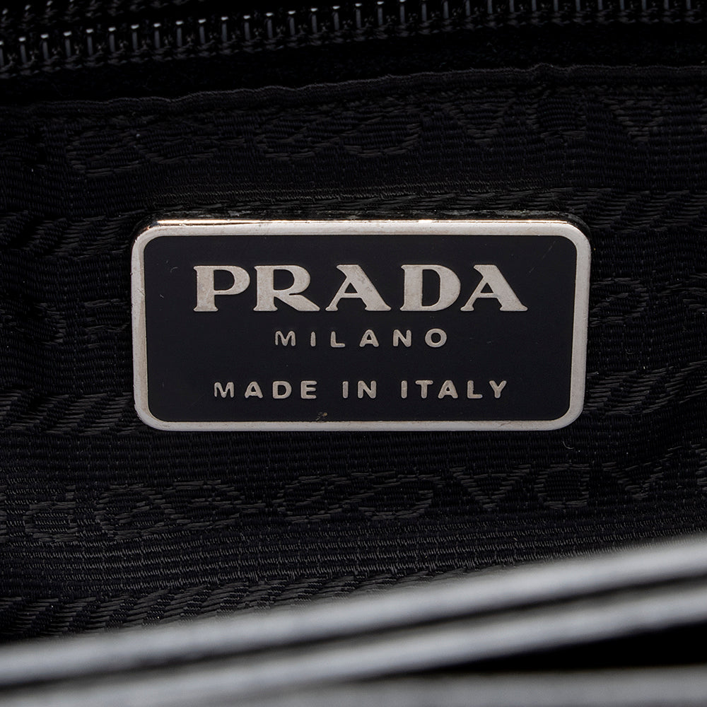 Prada Vintage Wool Tote (SHF-19253)
