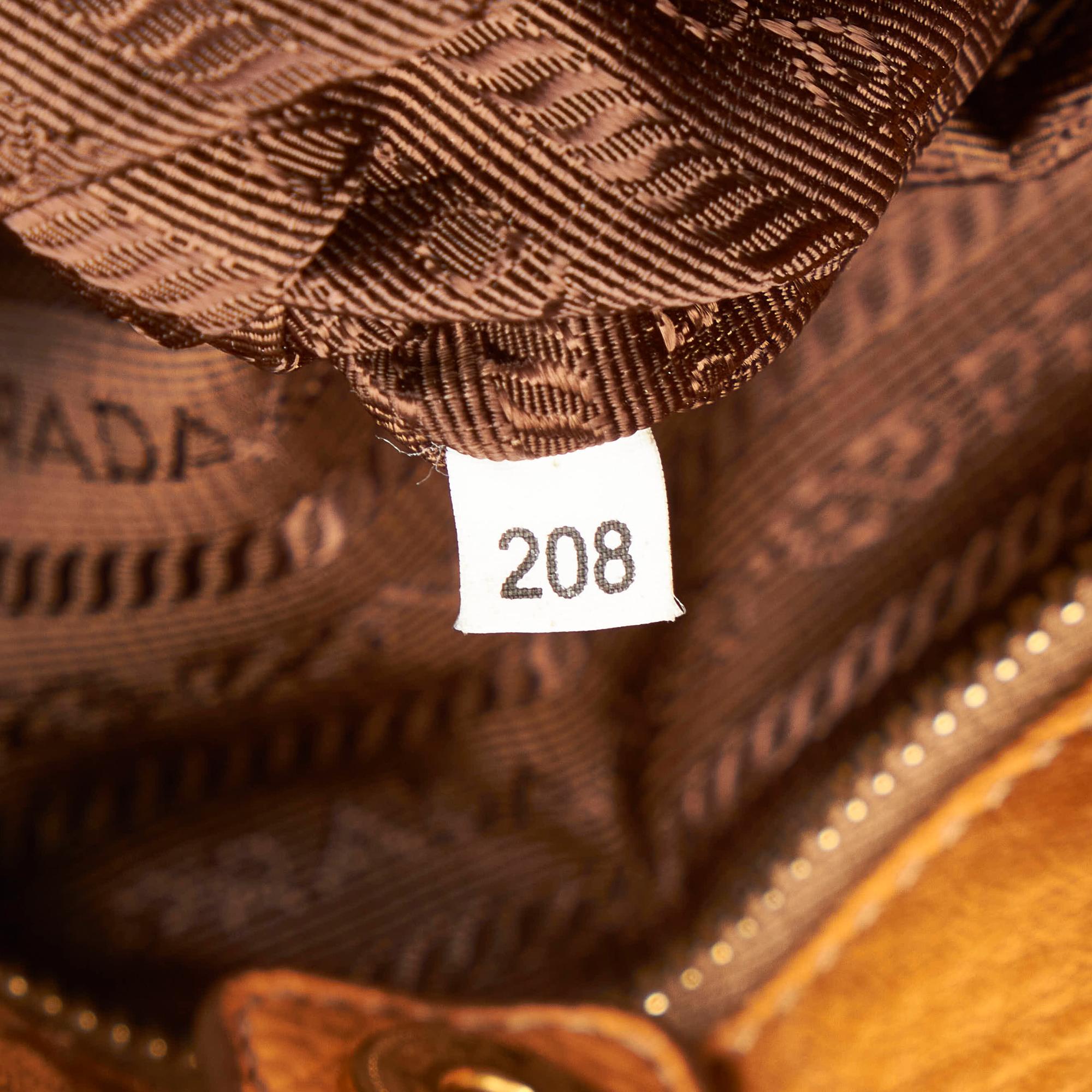 Prada Vitello Daino Leather Handbag (SHG-32385)