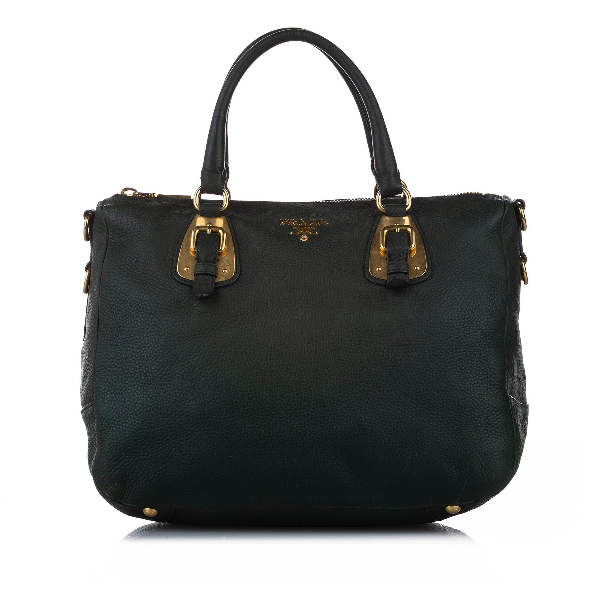 Prada Vitello Daino Leather Satchel (SHG-15446)