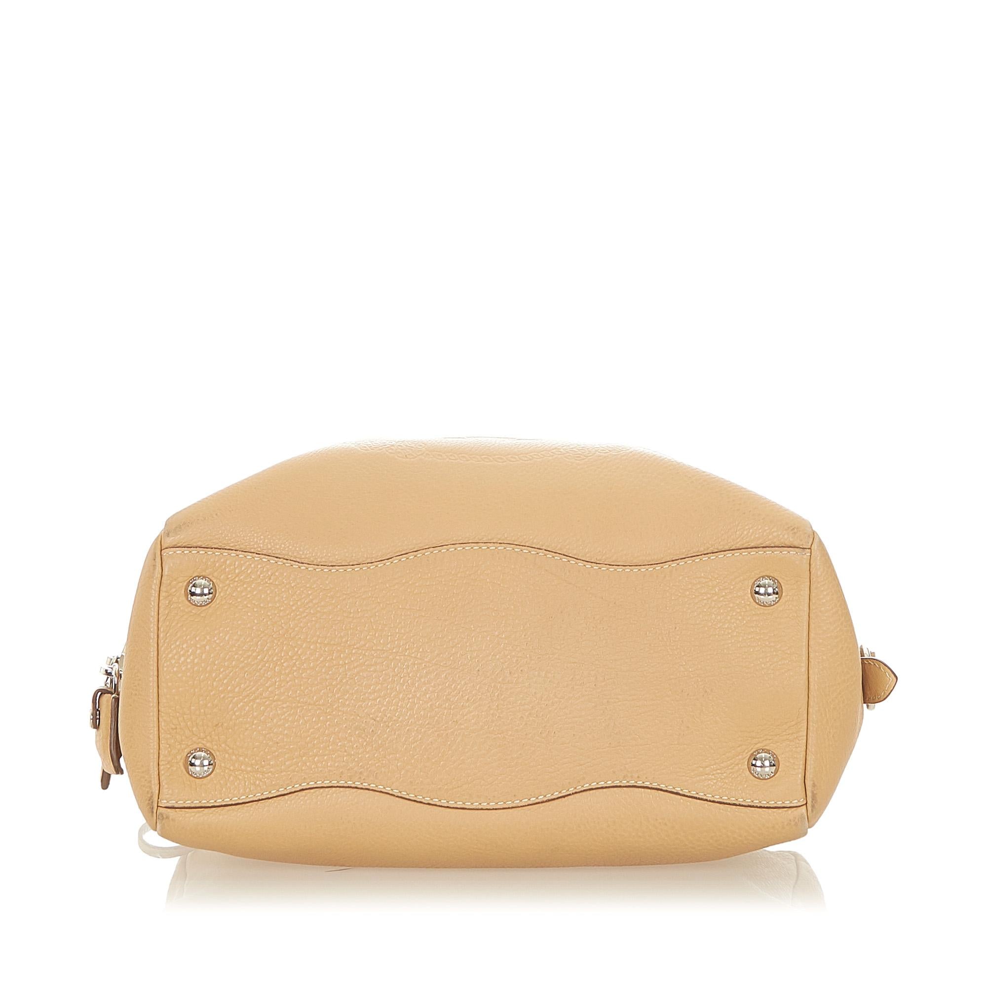 Prada Vitello Daino Logo Handbag (SHG-19278)