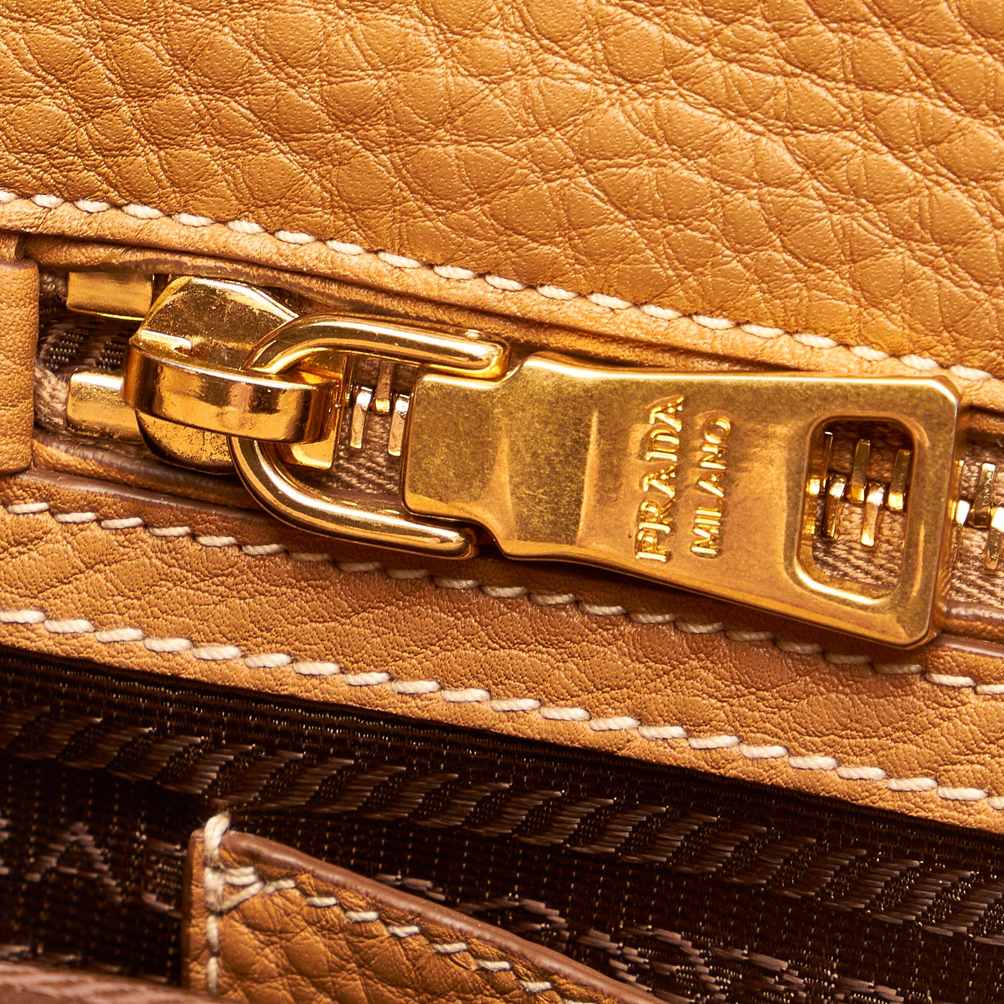 Prada Vitello Daino Satchel (SHG-27503)