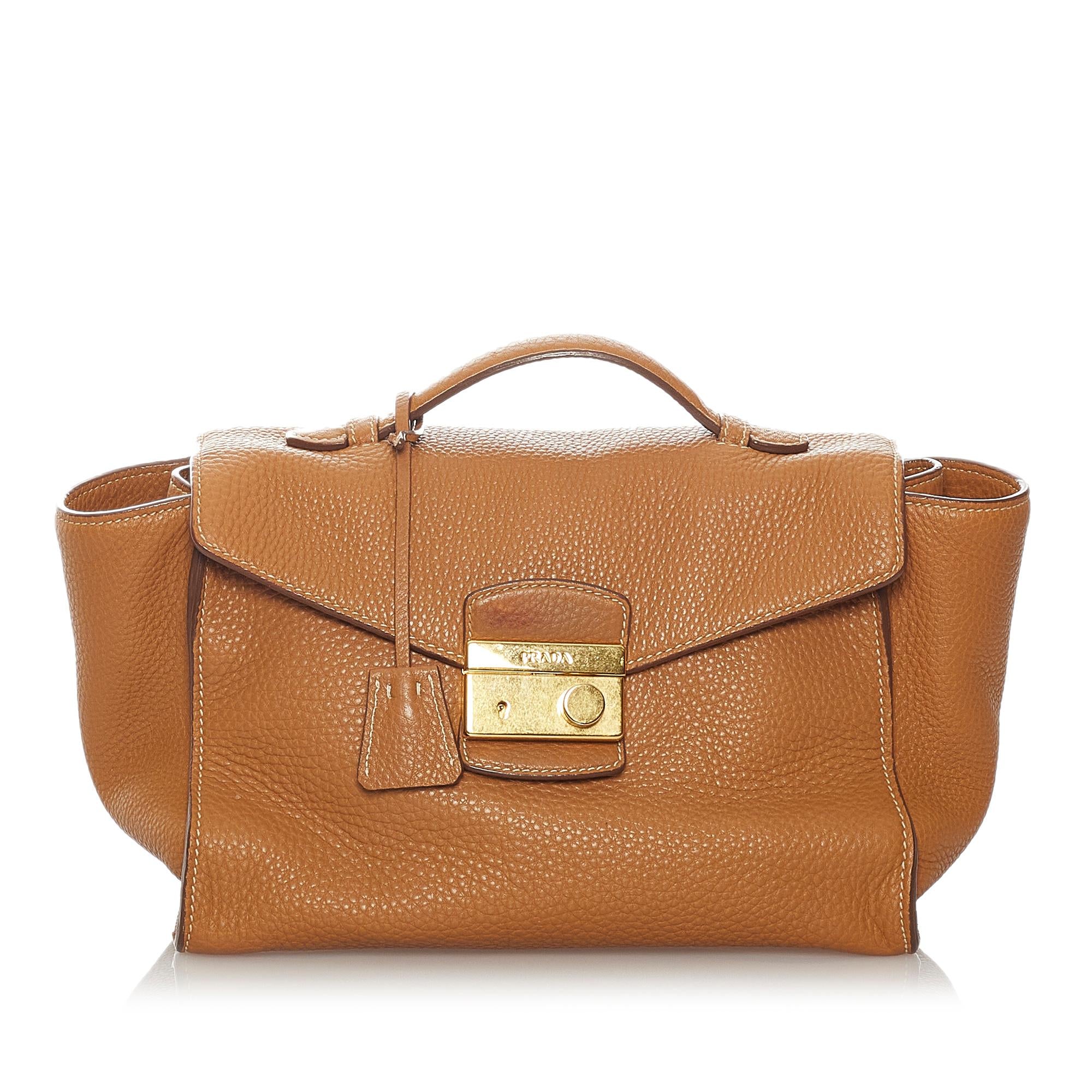 Prada Vitello Daino Satchel (SHG-27503)