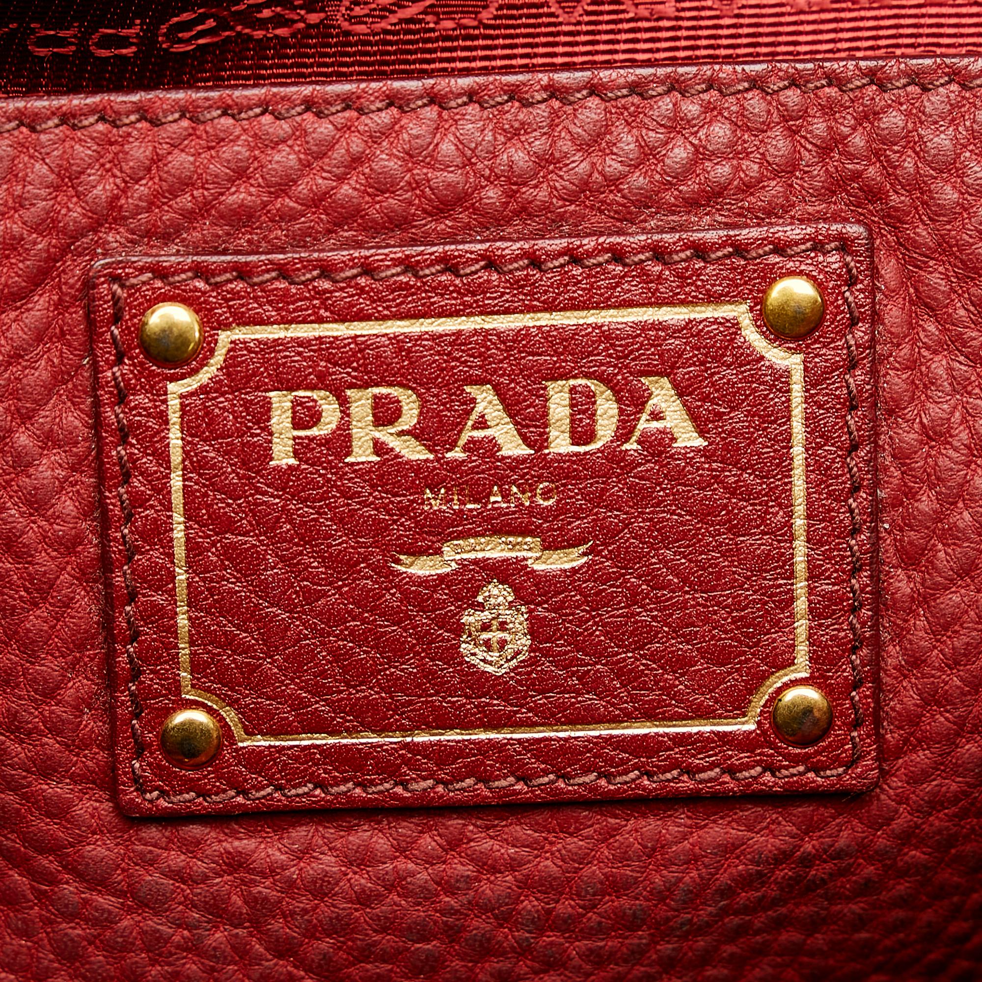 Prada Vitello Daino Satchel (SHG-28033)