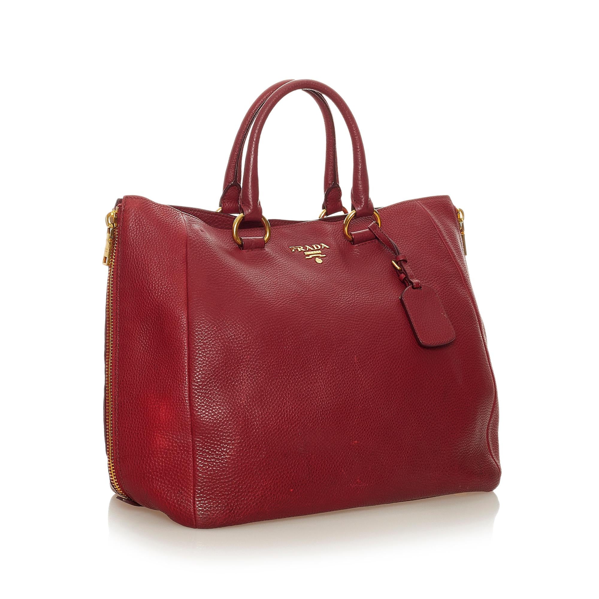 Prada Vitello Daino Satchel (SHG-28033)