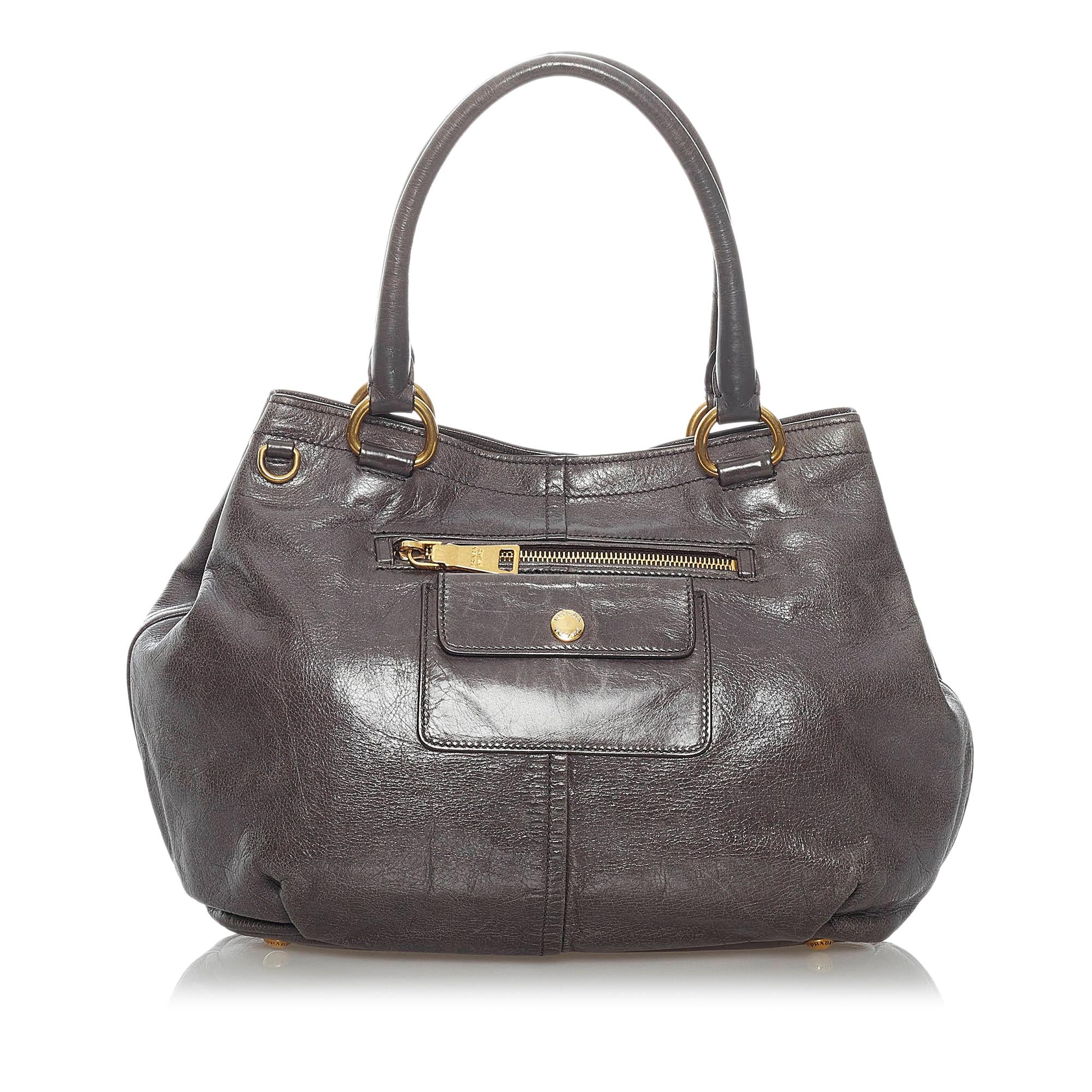 Prada Vitello Daino Satchel (SHG-29490)