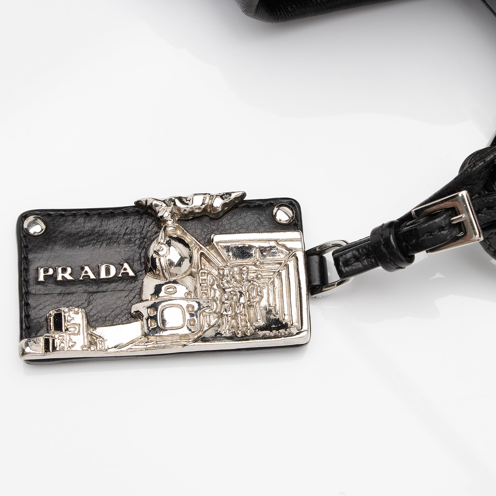 Prada Vitello Daino Side Pocket Hobo (SHF-Xeib8x)