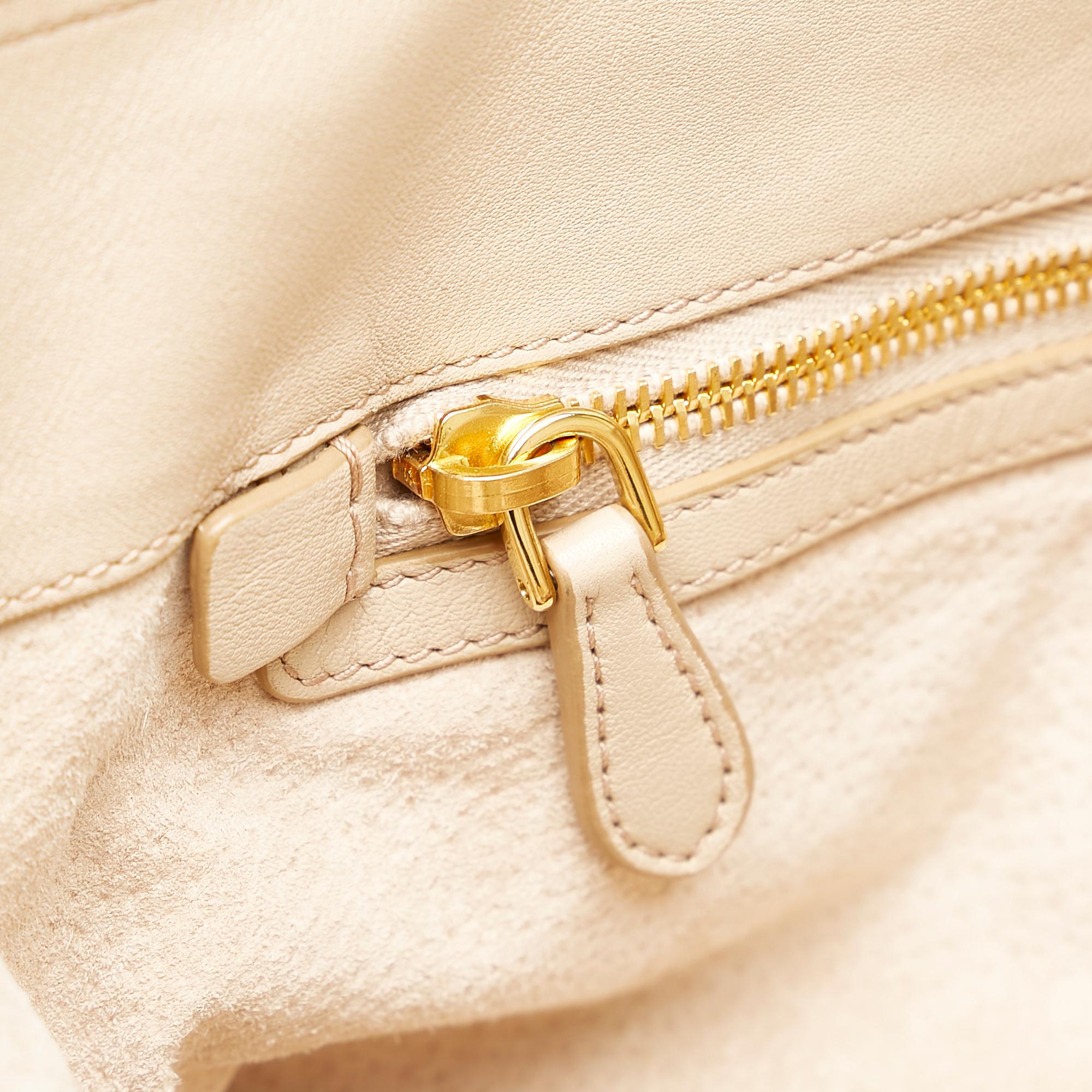 Prada Vitello Daino Soft Calf Satchel (SHG-oOkF0T)