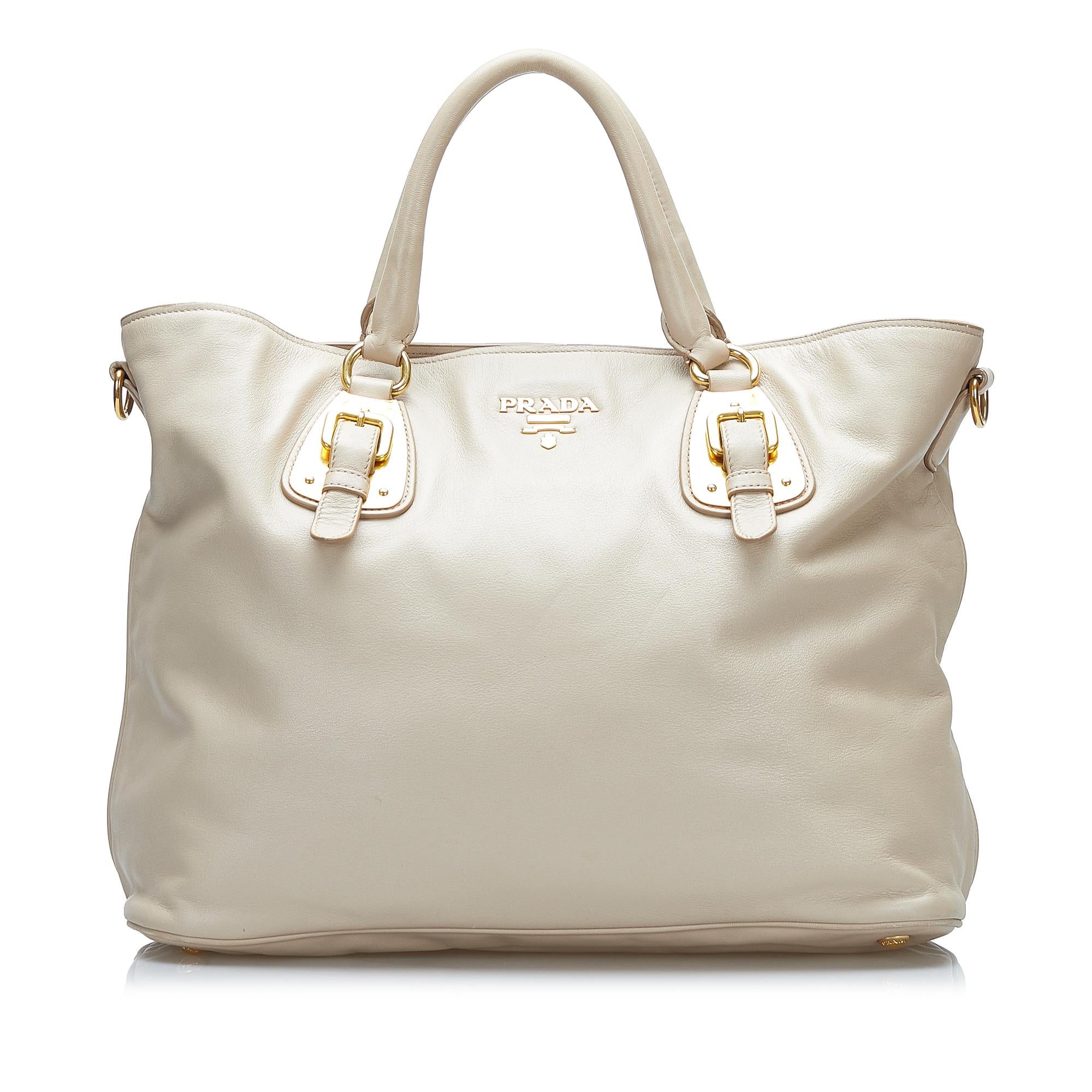 Prada Vitello Daino Soft Calf Satchel (SHG-oOkF0T)