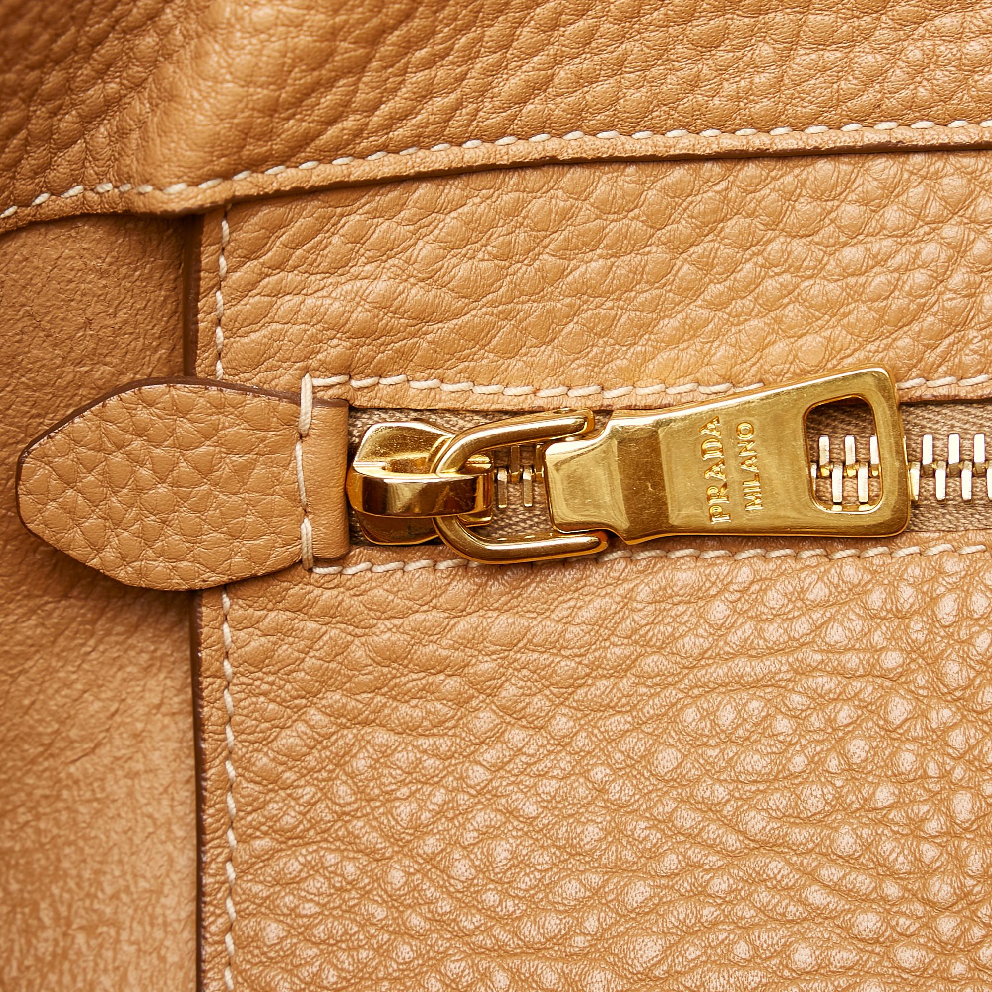 Prada Vitello Daino Tote Bag (SHG-28270)