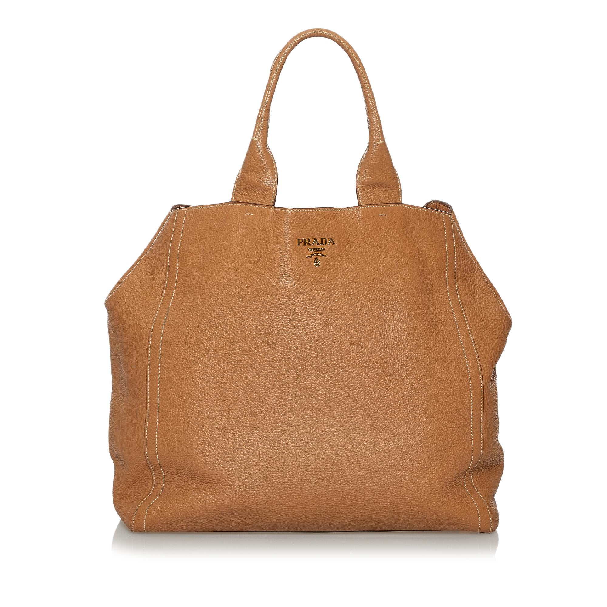 Prada Vitello Daino Tote Bag (SHG-28270)