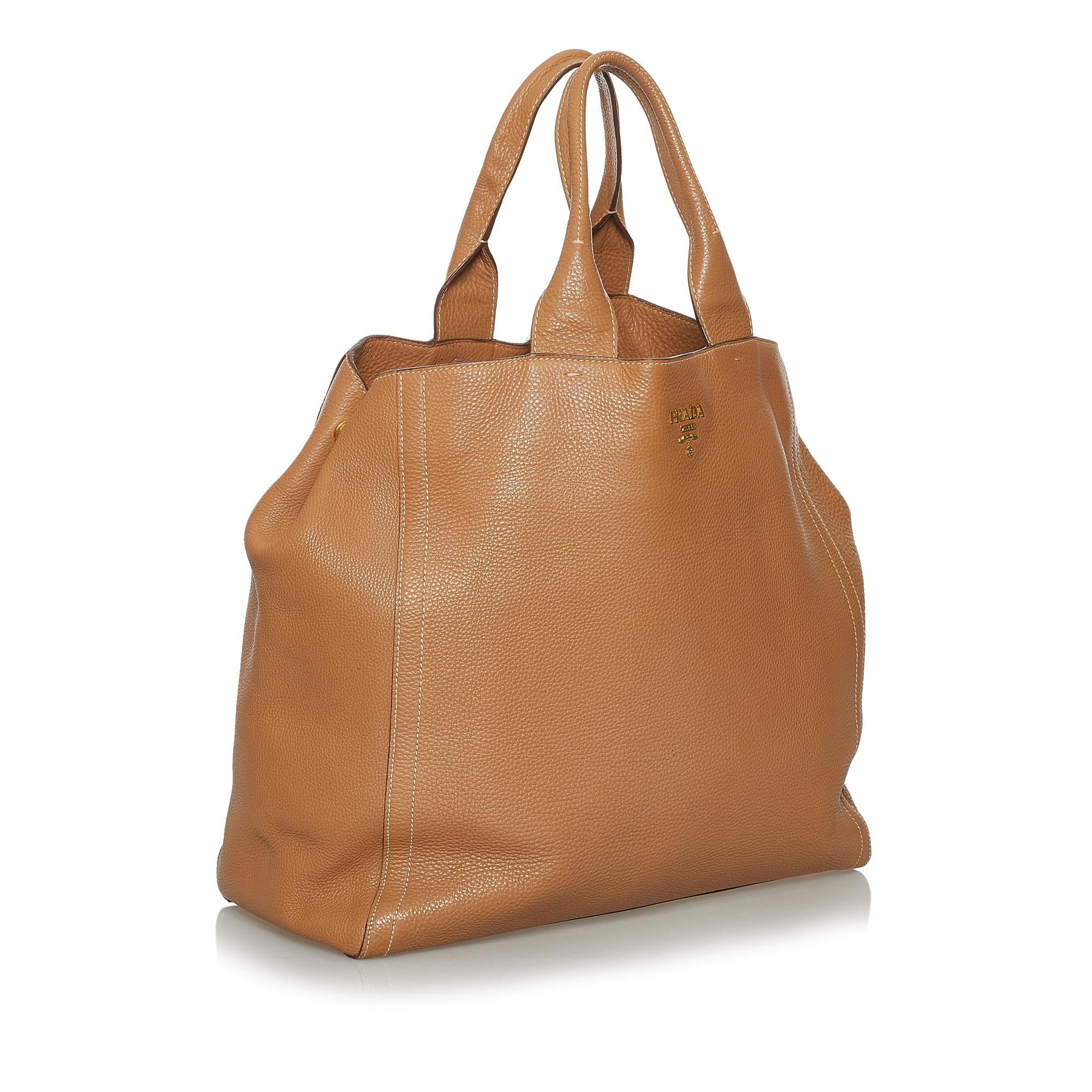 Prada Vitello Daino Tote Bag (SHG-28270)