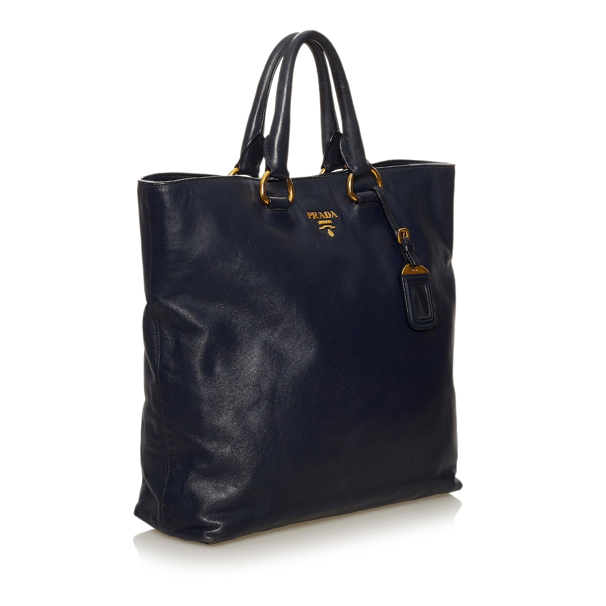 Prada Vitello Daino Tote Bag (SHG-29181)