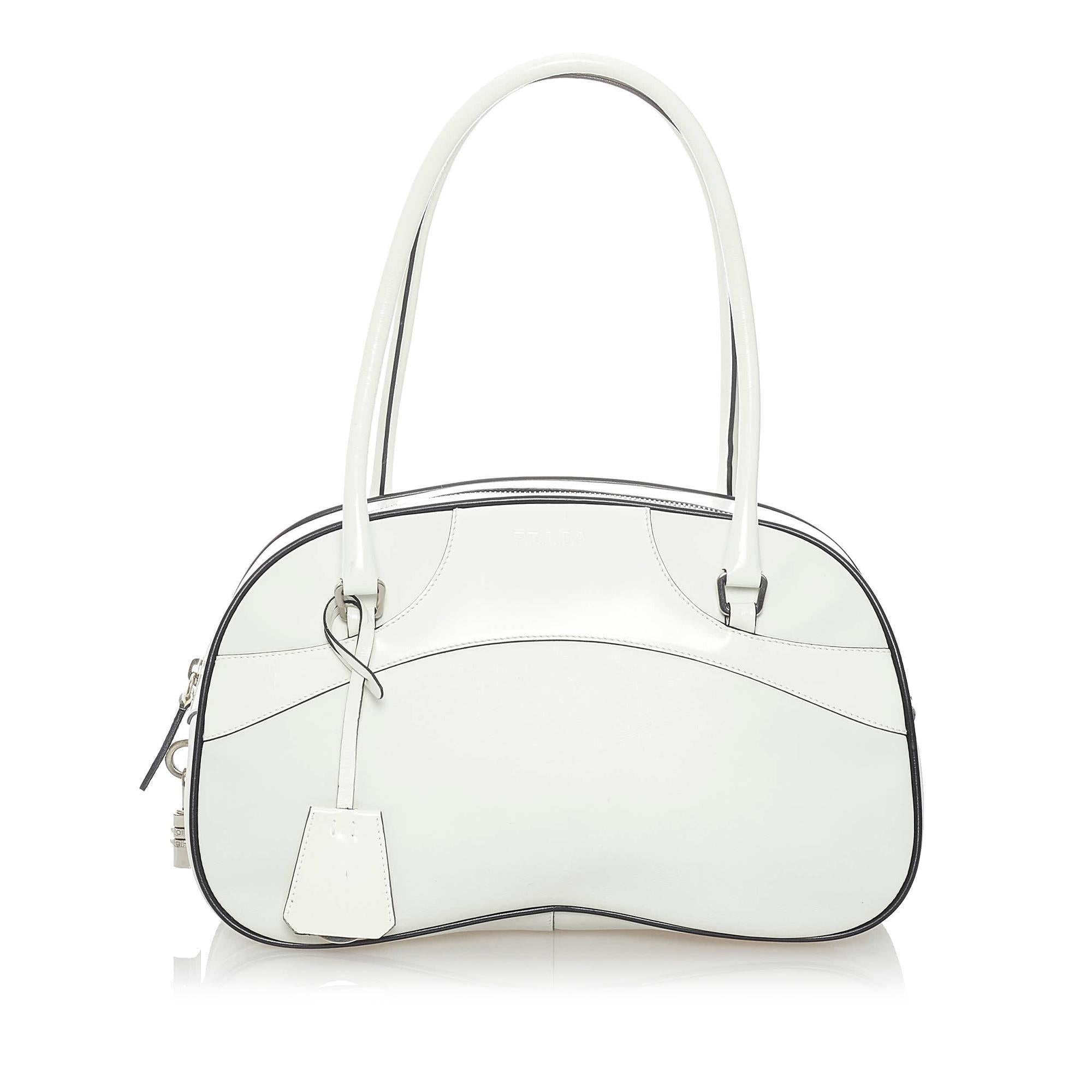 Prada Vitello Drive Bowler Bag (SHG-32674)