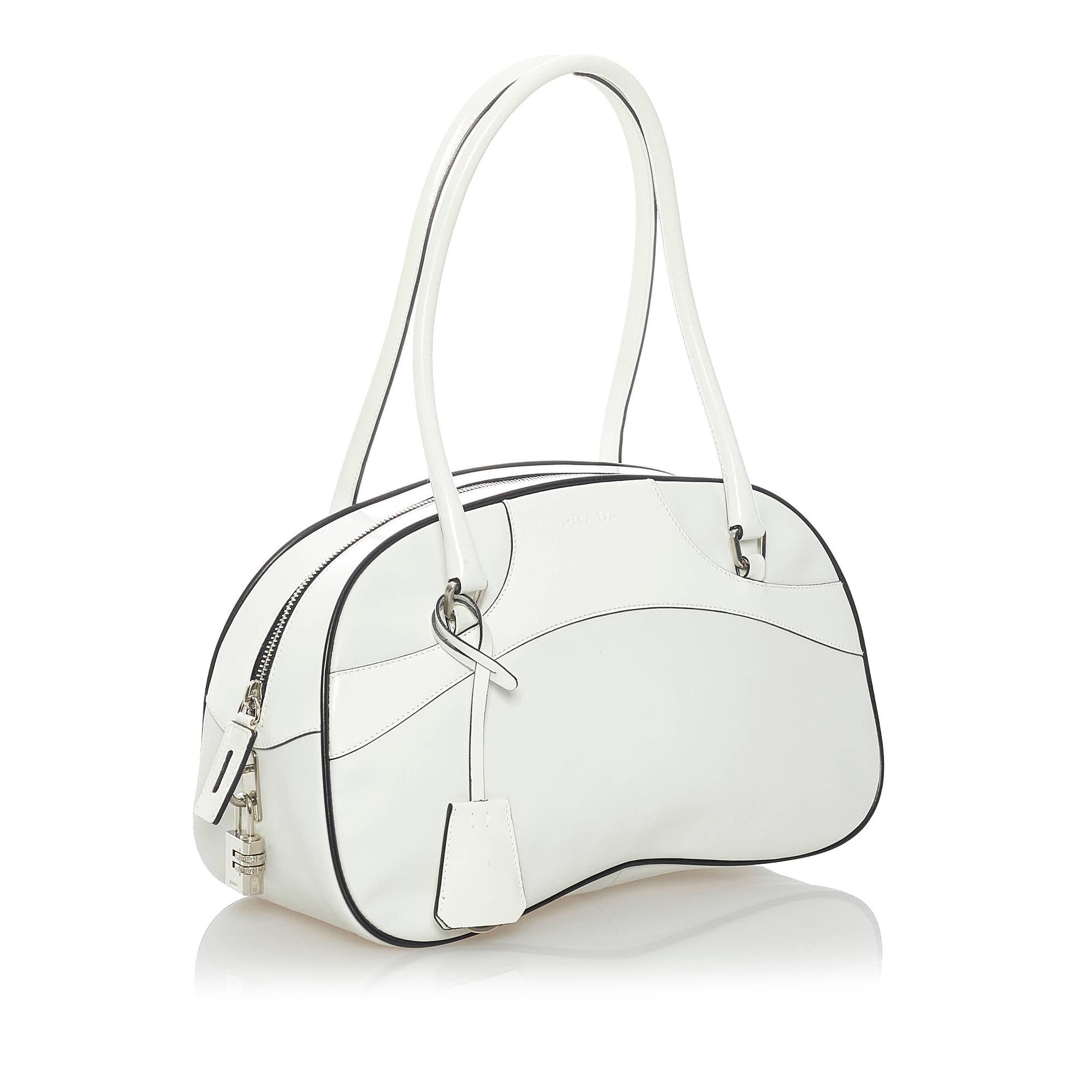 Prada Vitello Drive Bowler Bag (SHG-32674)