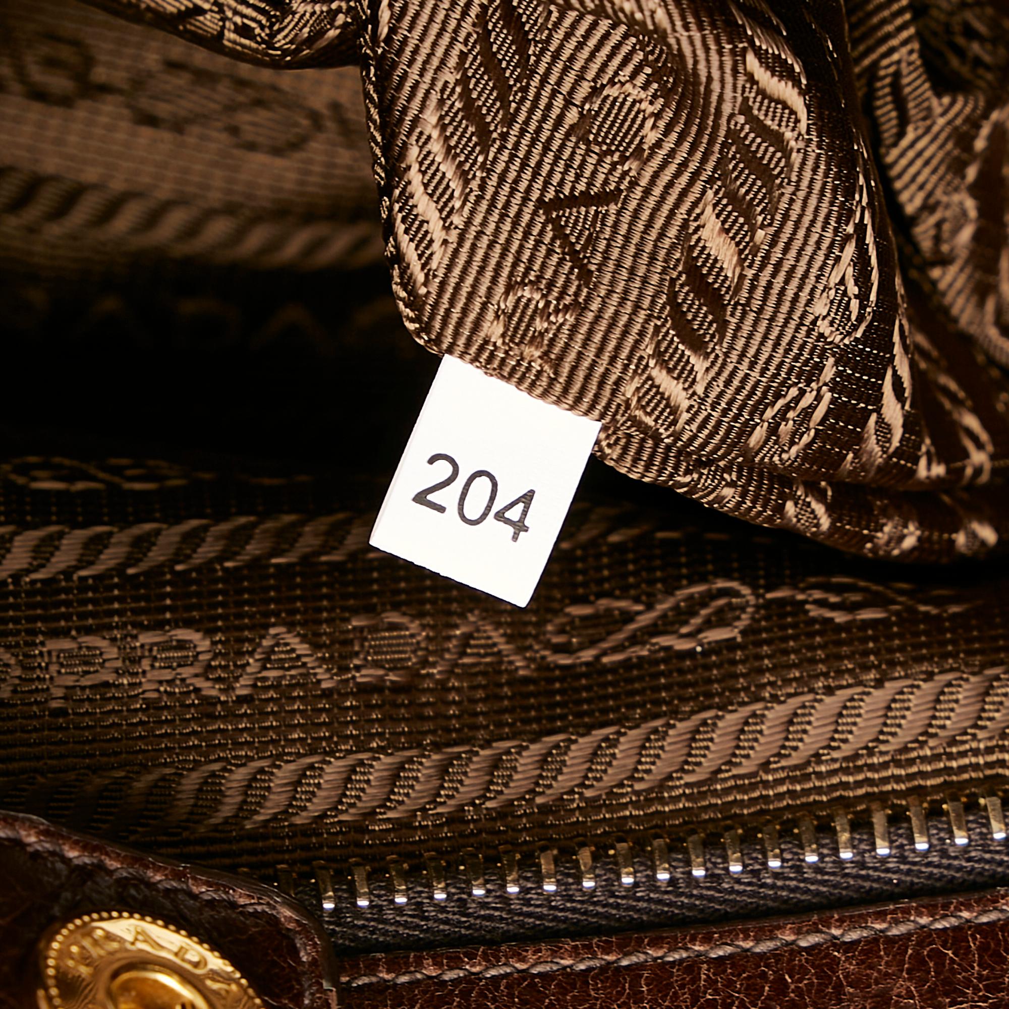 Prada Vitello Shine Handbag (SHG-32676)