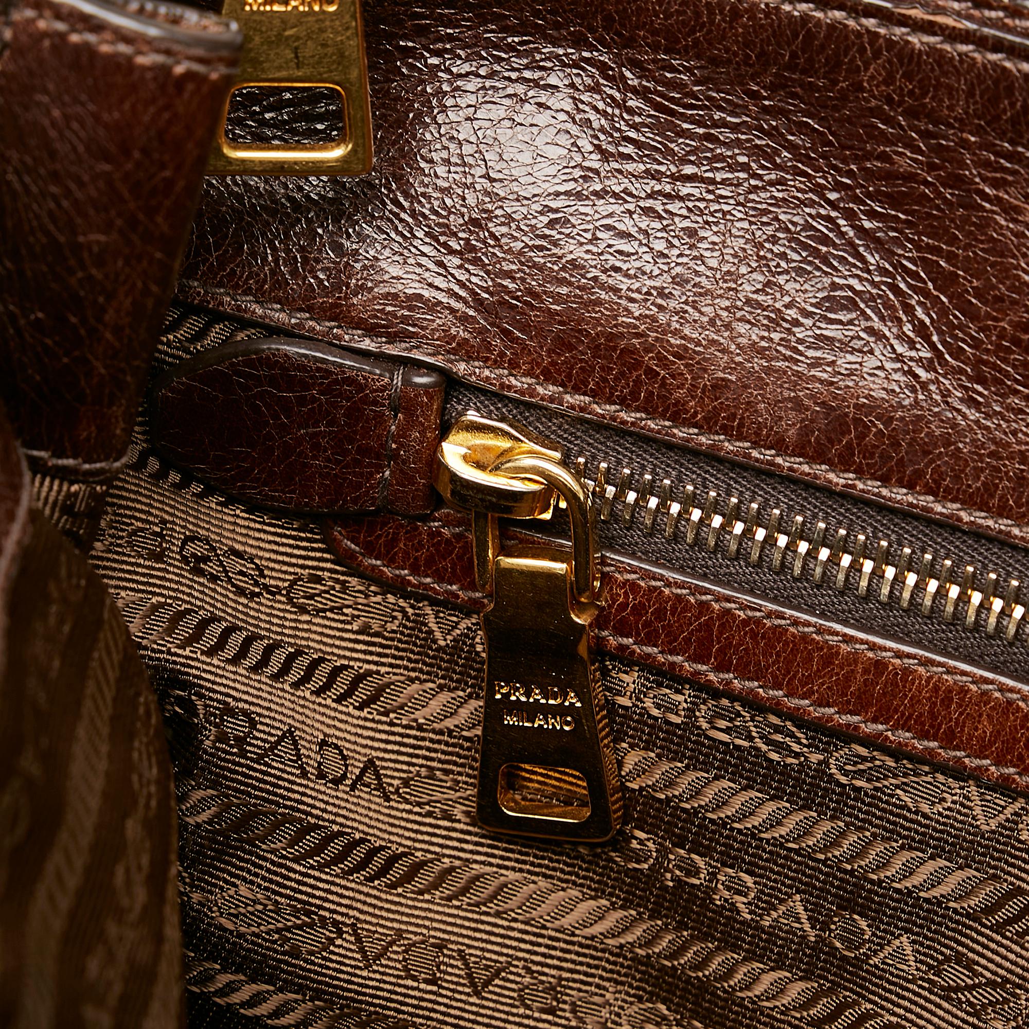 Prada Vitello Shine Handbag (SHG-32676)