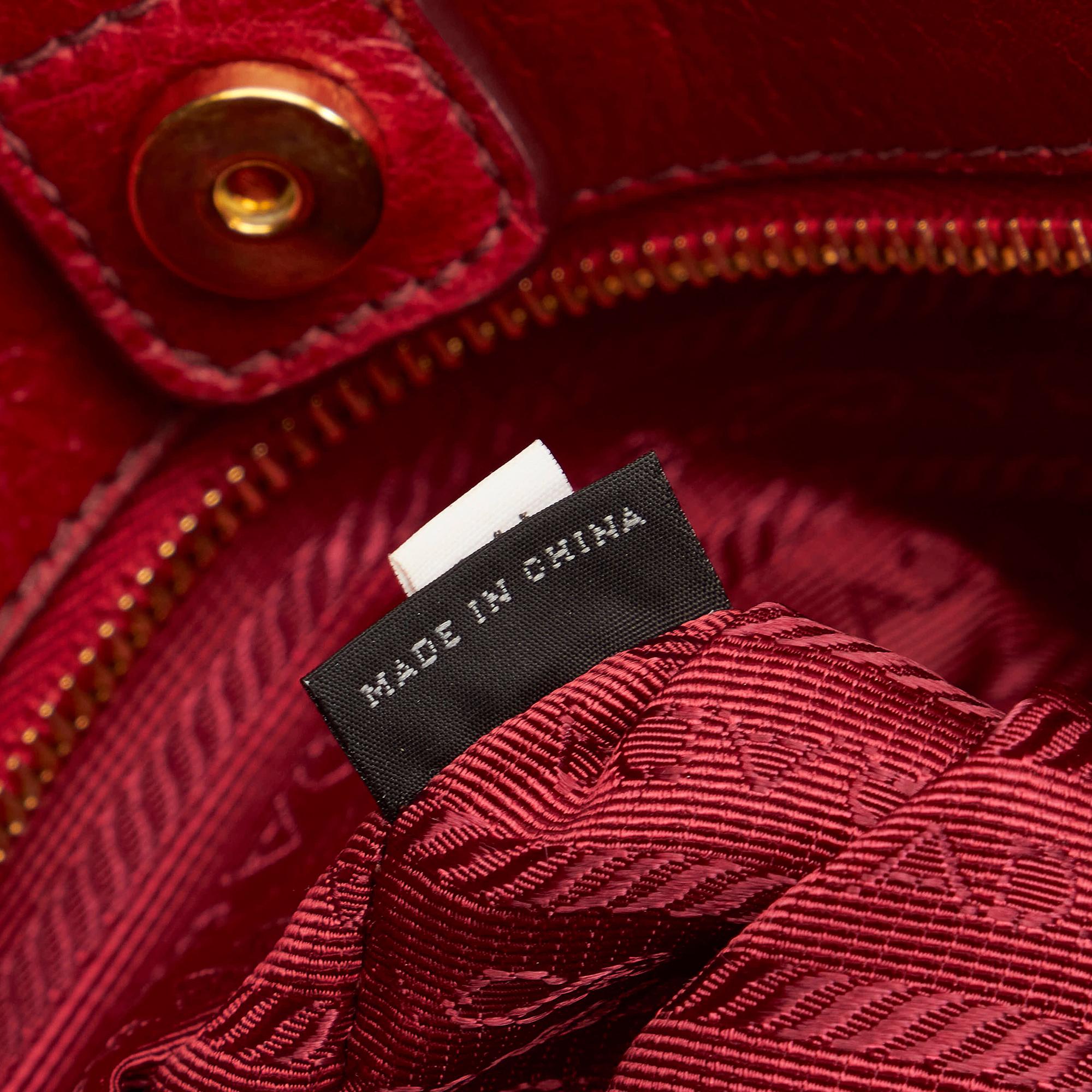 Prada Vitello Shine Leather Satchel (SHG-32027)