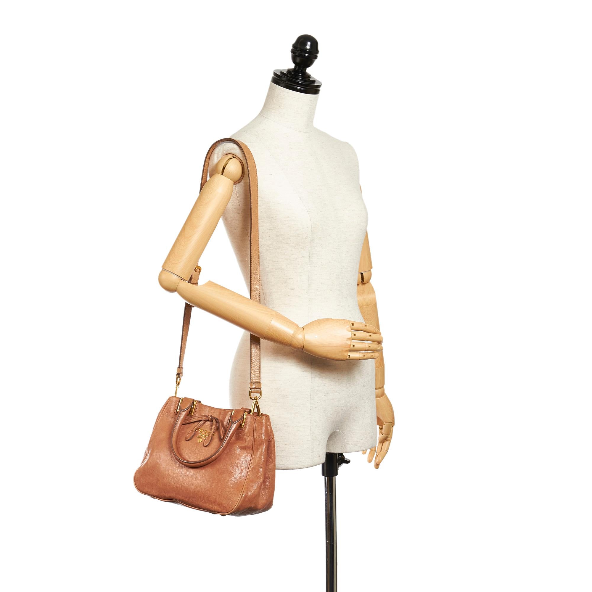 Prada Vitello Shine Satchel (SHG-27313)